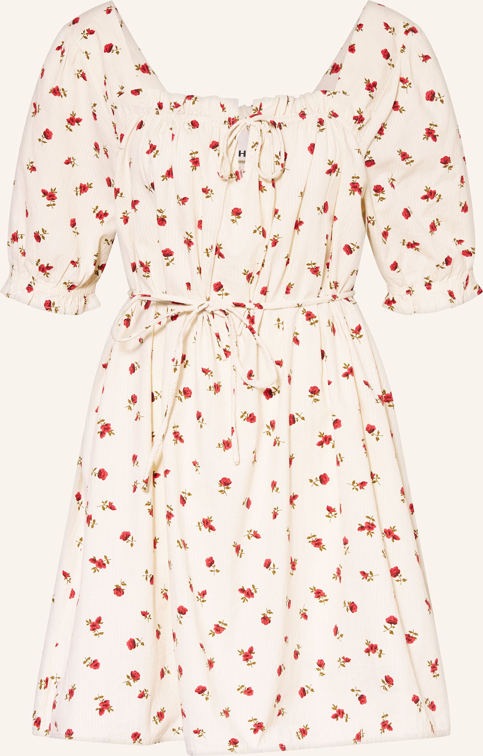 Ichi Kleid Ihrosey Mit Rüschen weiss