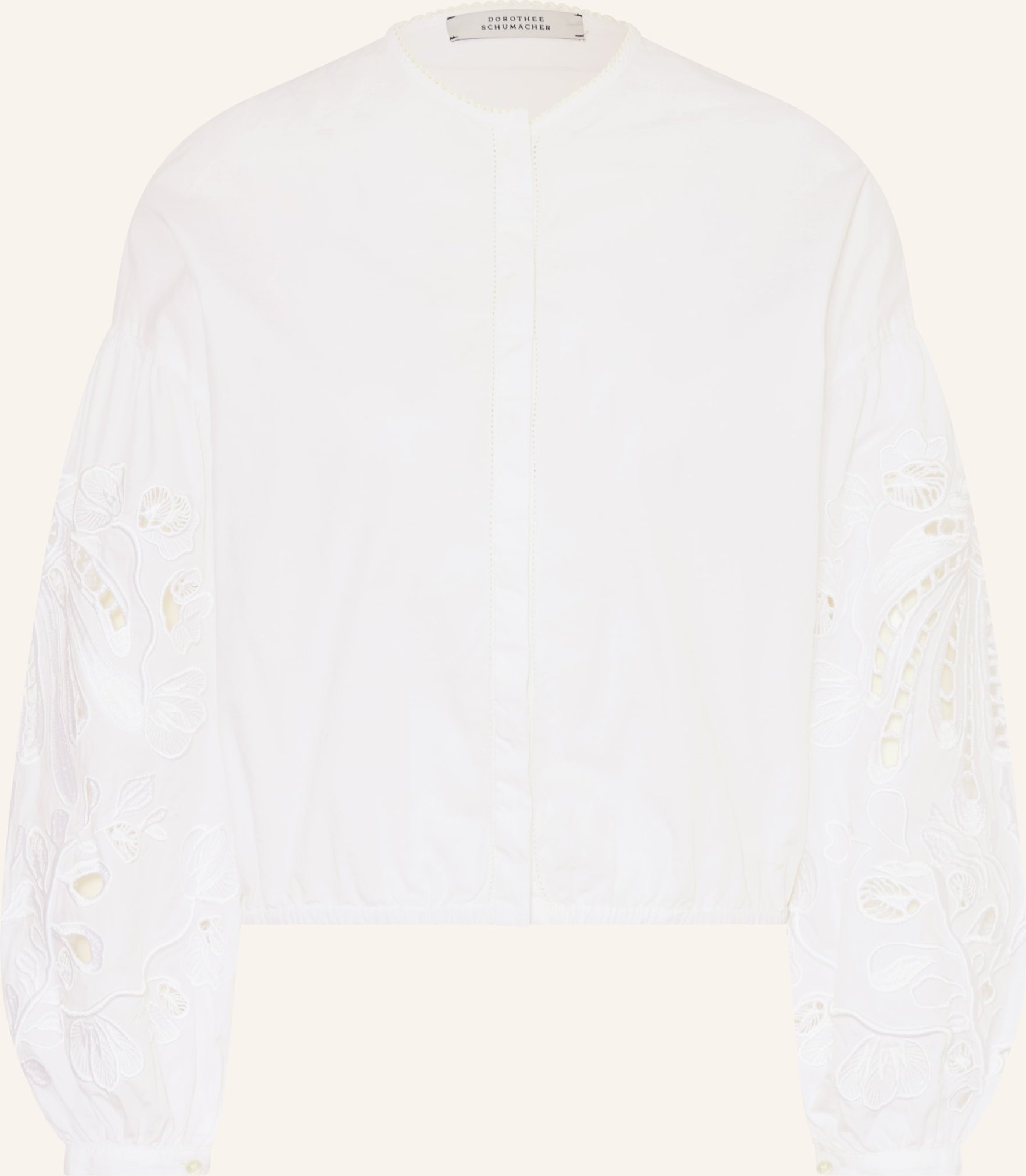 Dorothee Schumacher Bluse Embroidered Beauty Mit Lochspitze weiss
