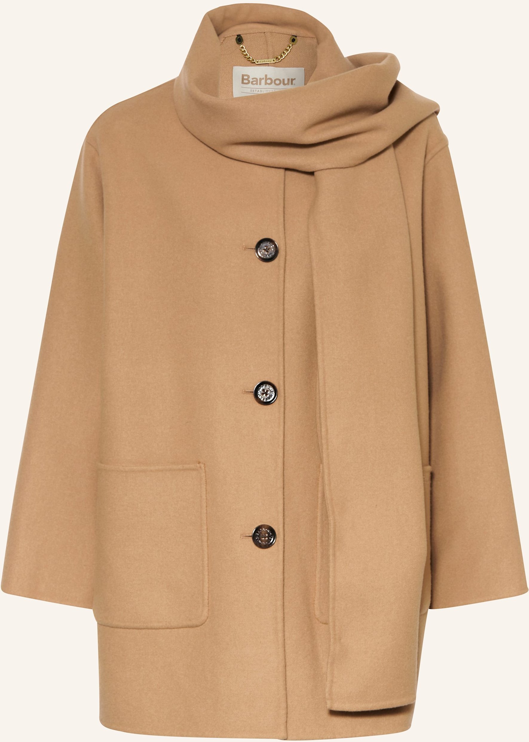 Thumbnail - Barbour Wollmantel Clementine beige