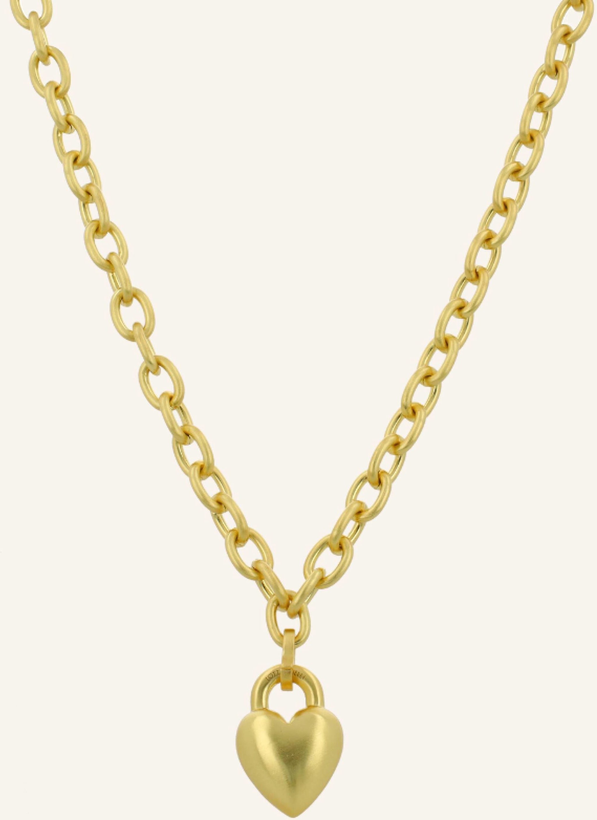 Lott.Gioielli Ketten Cl Necklace Link Love With Heart S Gold By Glambou gold