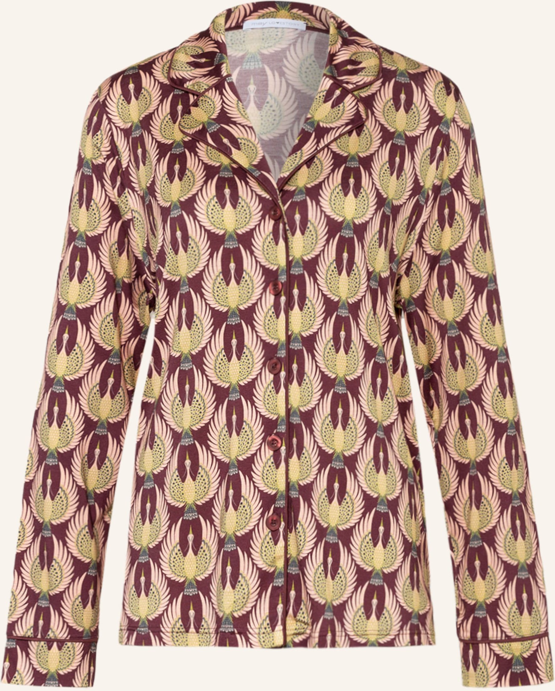 Mey Schlafshirt Serie Ilaria rot