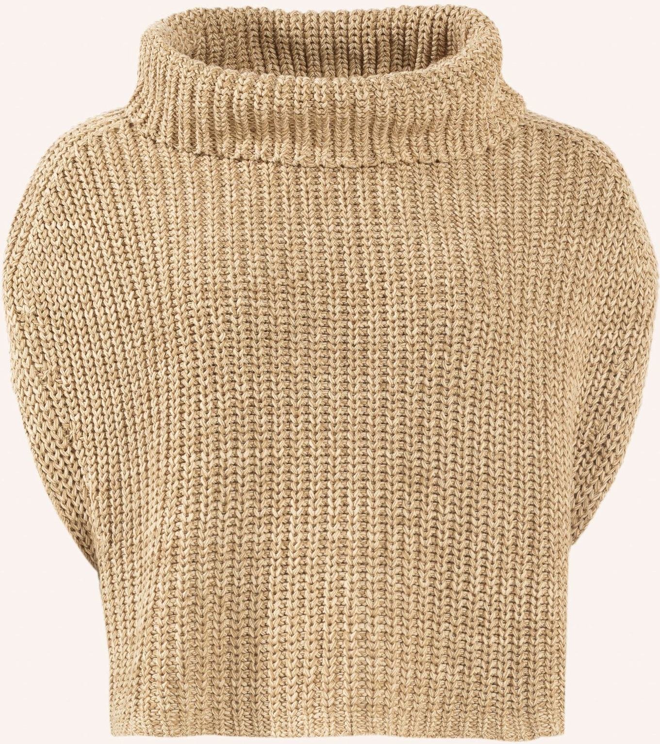 Thumbnail - Adlysh Pullover Strickpullunder Aus Baumwolle beige