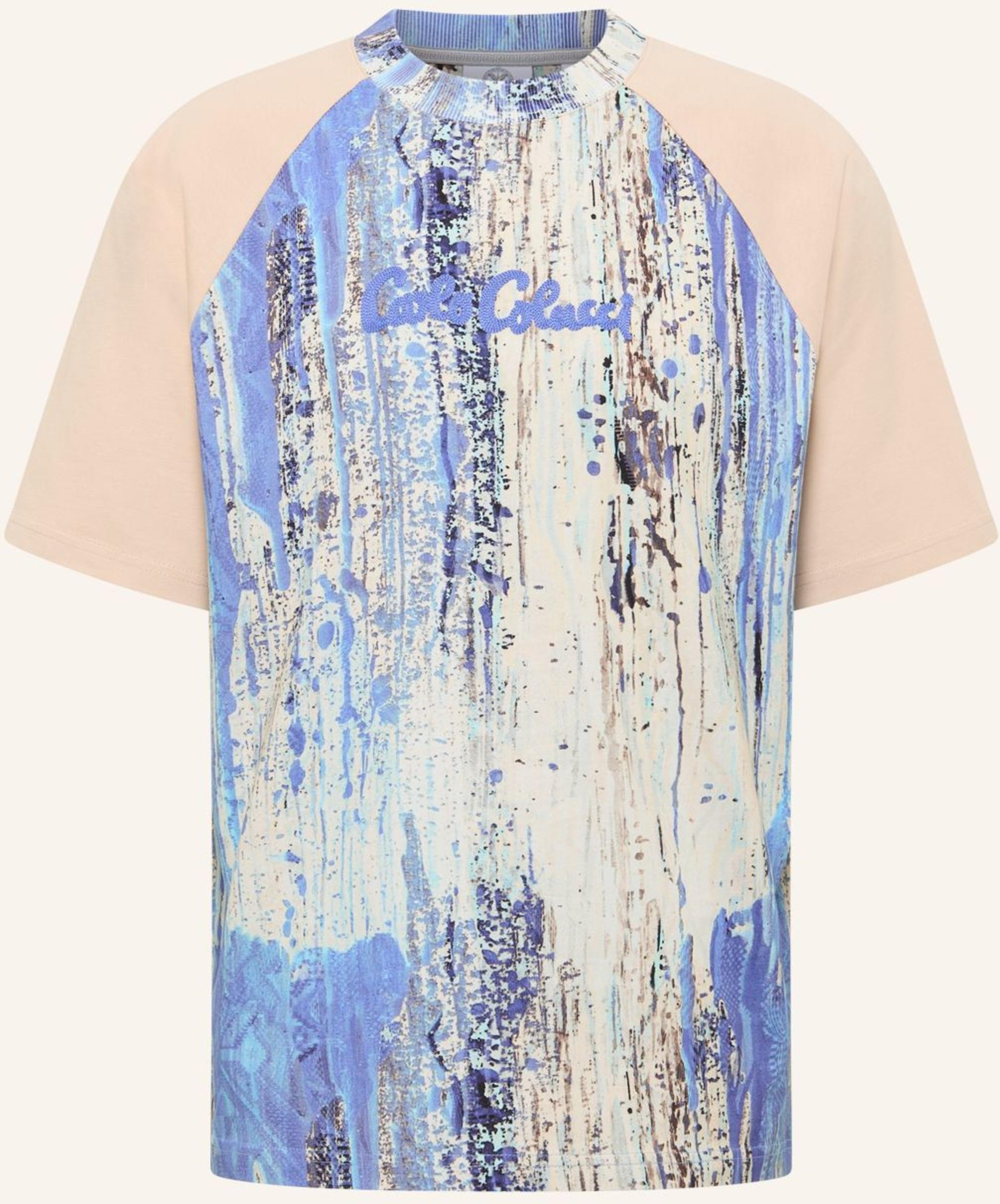 Carlo Colucci T-Shirt - Ai Drip Knit Fantini weiss