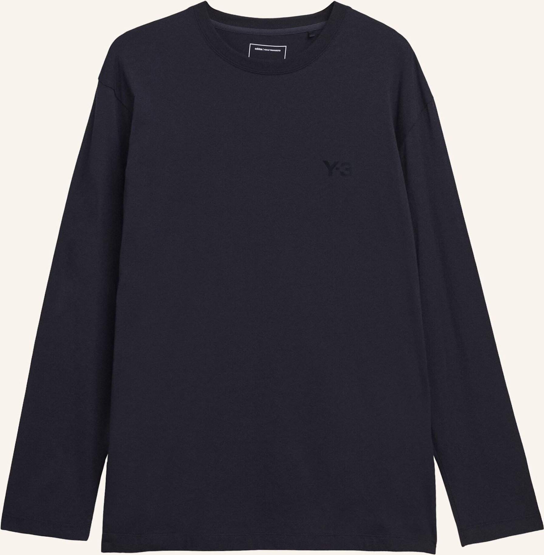 Y-3 Y-3 Logo Langarmshirt schwarz