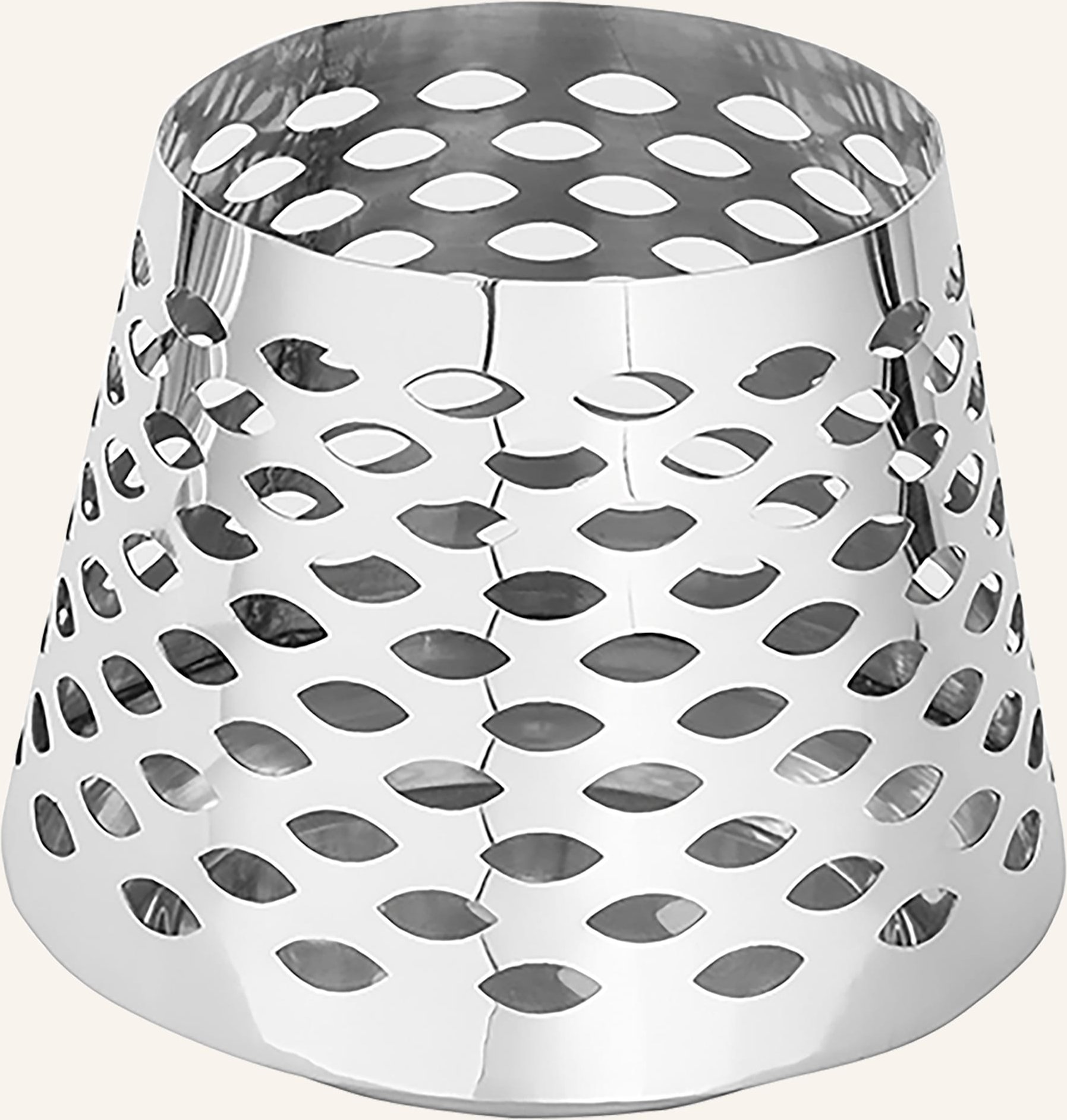 Fink Windlicht Mit Led-Leuchtzylinder Luma silber