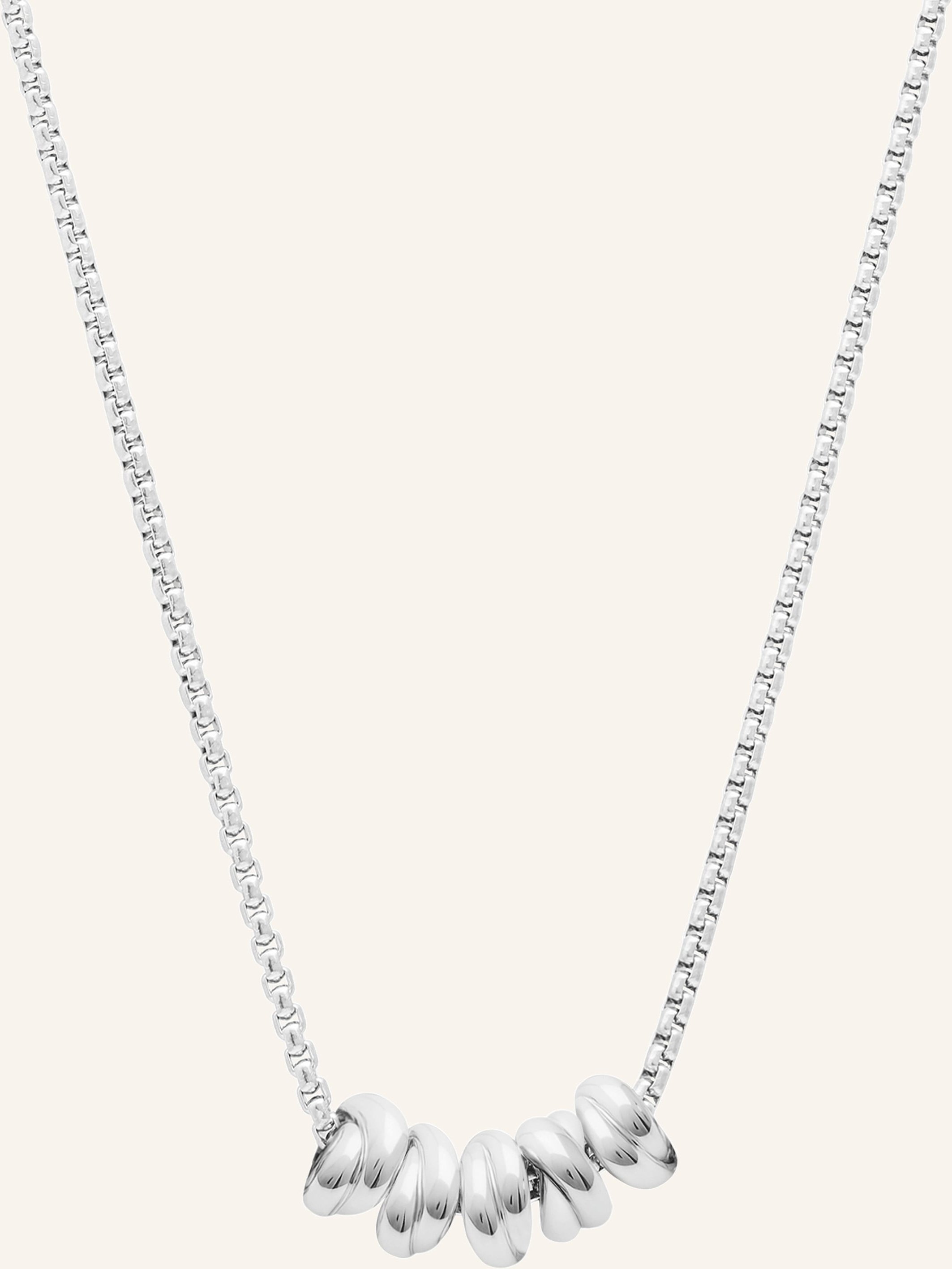 S.Oliver Halskette Aus Edelstahl silber