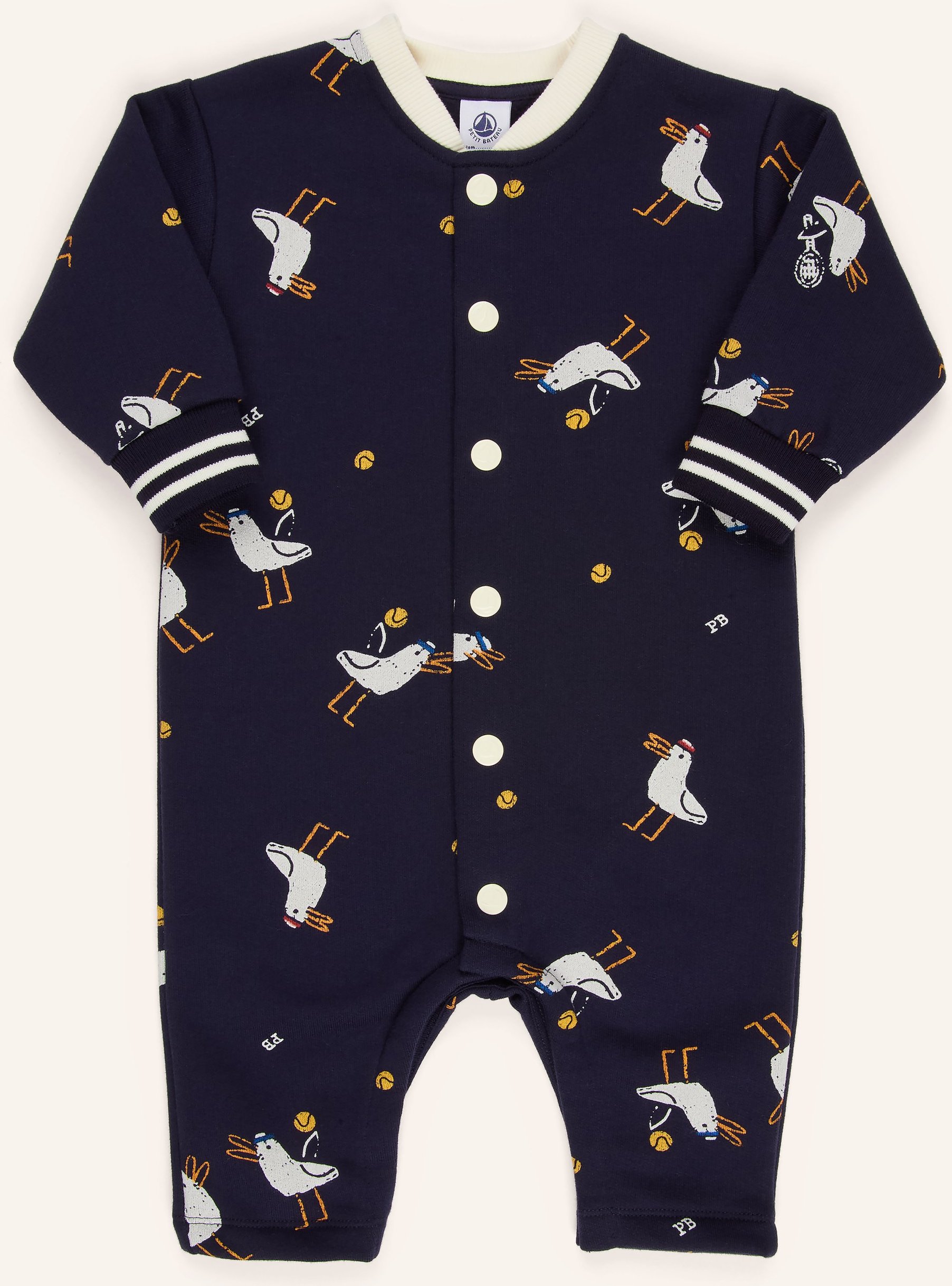 Petit Bateau Strampler blau