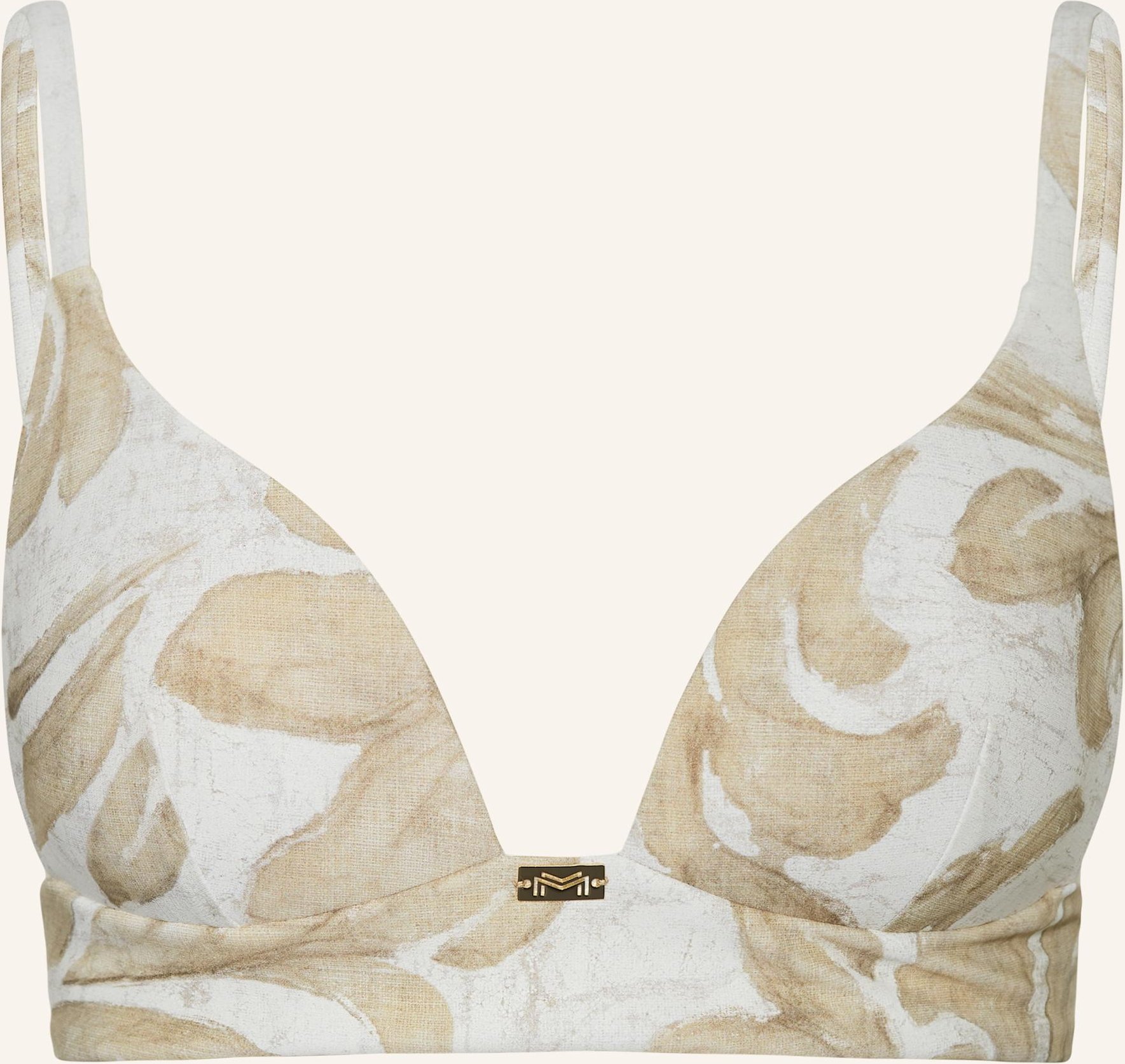 Maryan Mehlhorn Bügel-Bikini-Top Ornation weiss