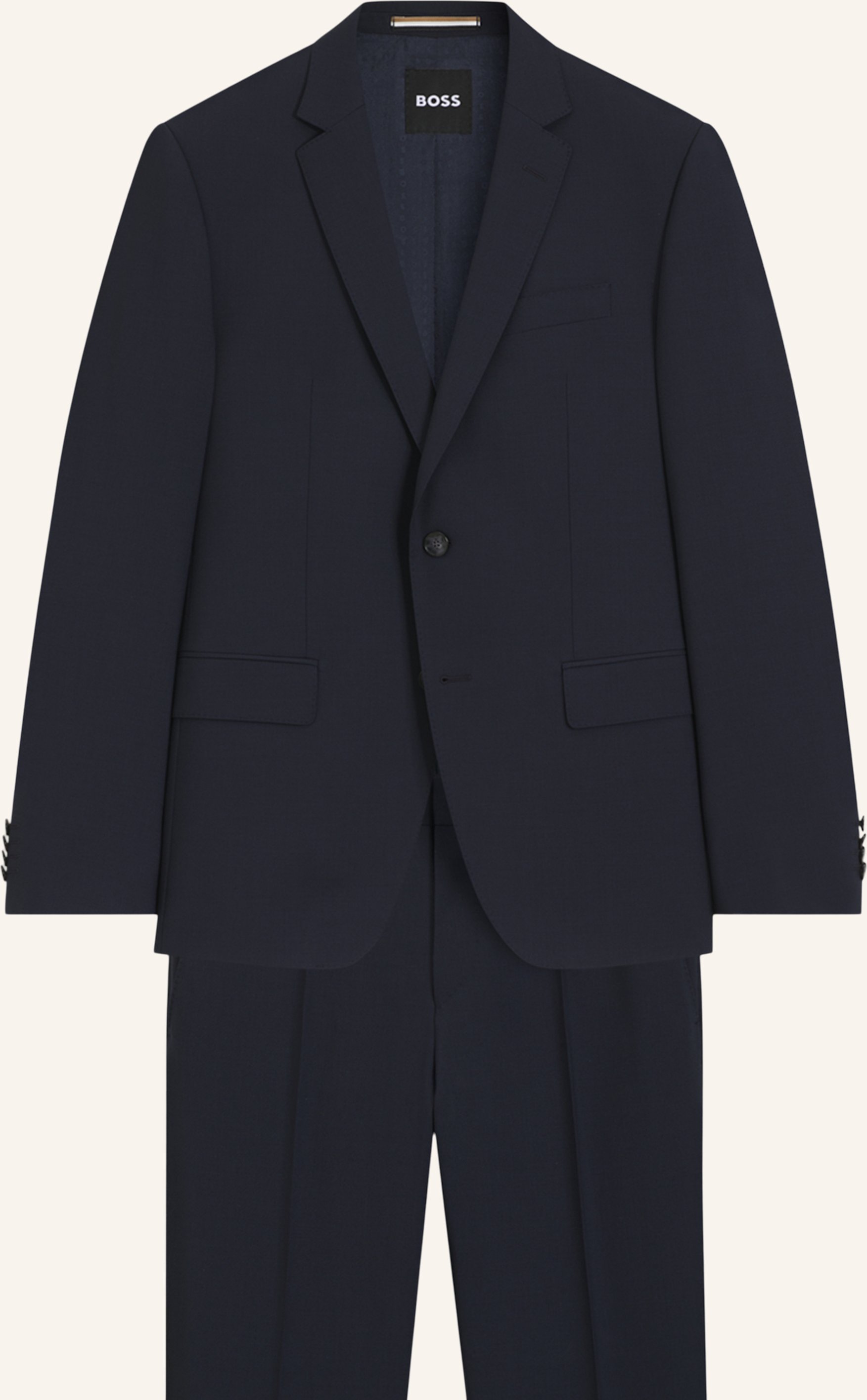 Boss Business Anzug H-Huge-2pcs-224 Slim Fit blau