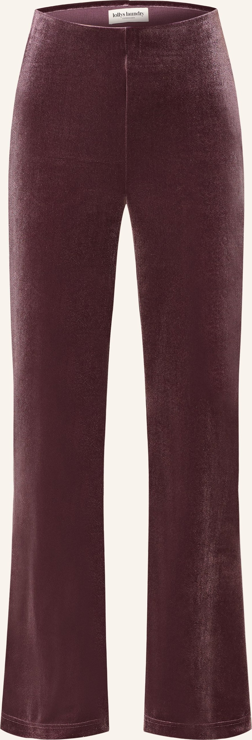 Lollys Laundry Marlenehose Caseyll Aus Samt lila