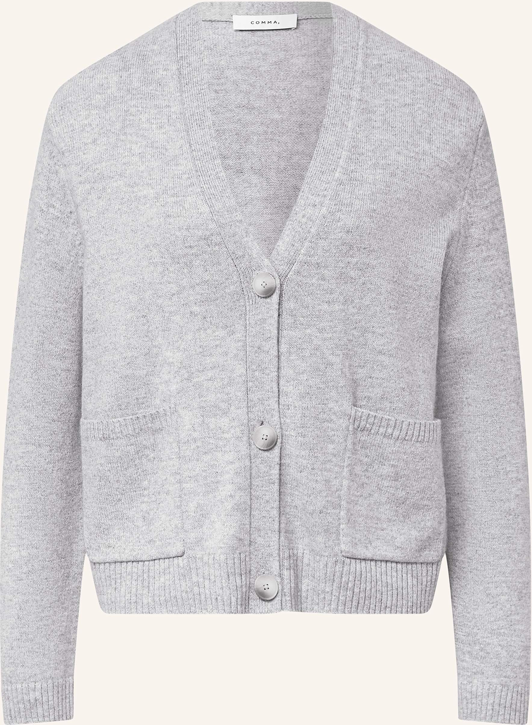 Comma Strickjacke grau