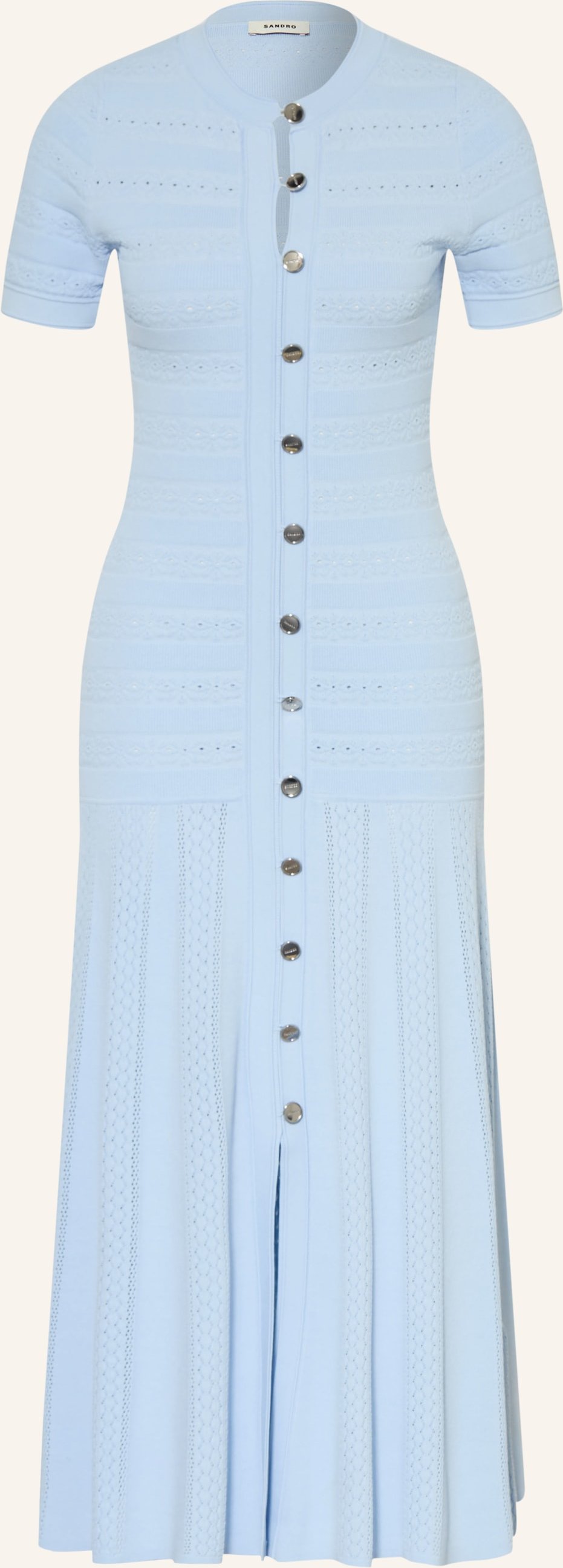Sandro Strickkleid blau
