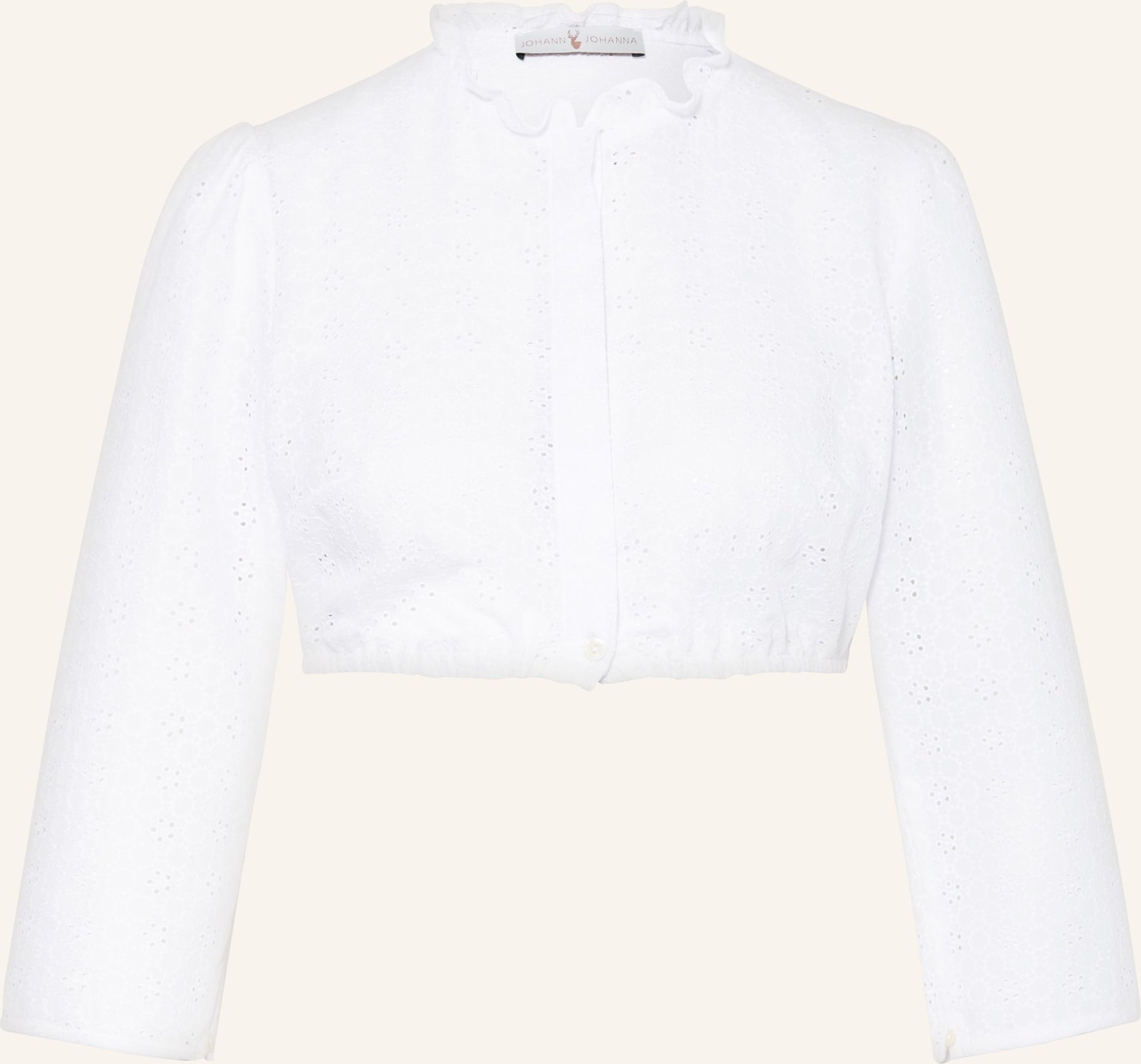 Johann & Johanna Dirndlbluse Aus Lochspitze weiss