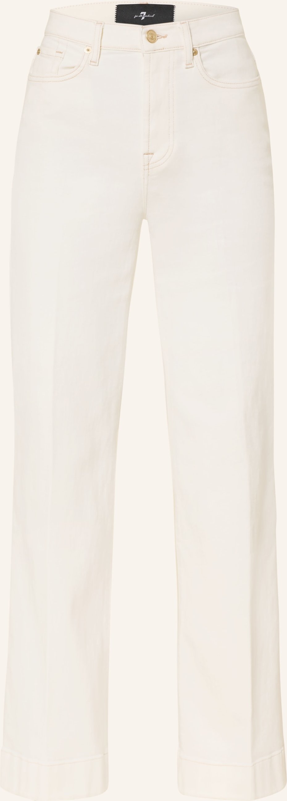 7 For All Mankind Flared Jeans Tailorless Modern Dojo weiss