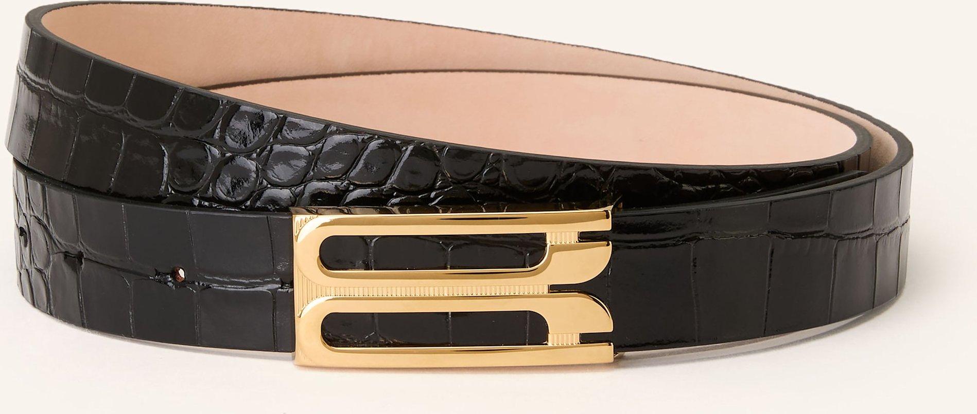 Victoria Beckham Ledergürtel schwarz