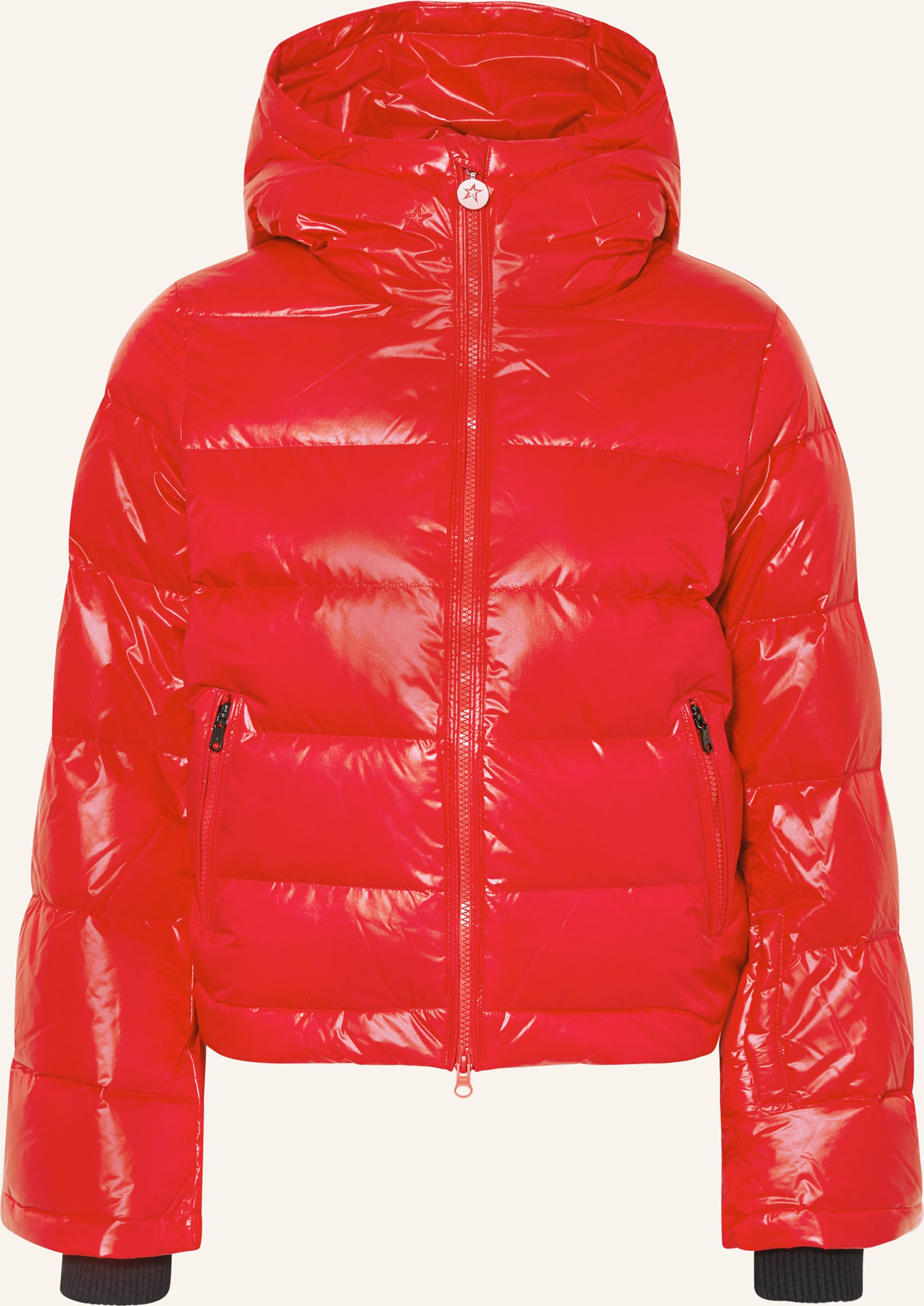 Perfect Moment Daunen-Skijacke Polar Flare rot