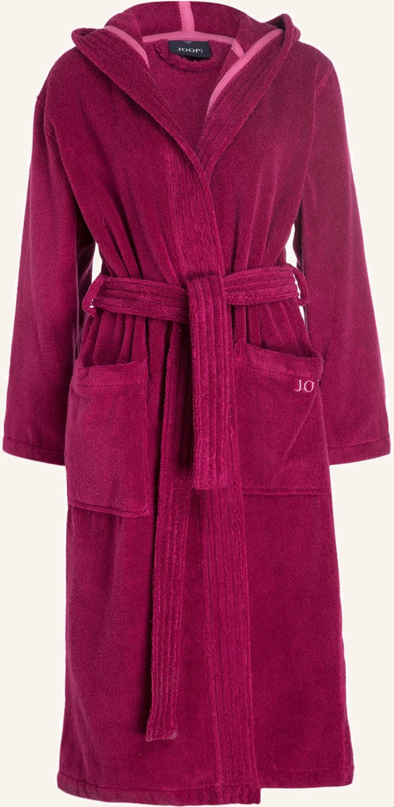 Thumbnail - Joop! Damen-Bademantel Mit Kapuze rot