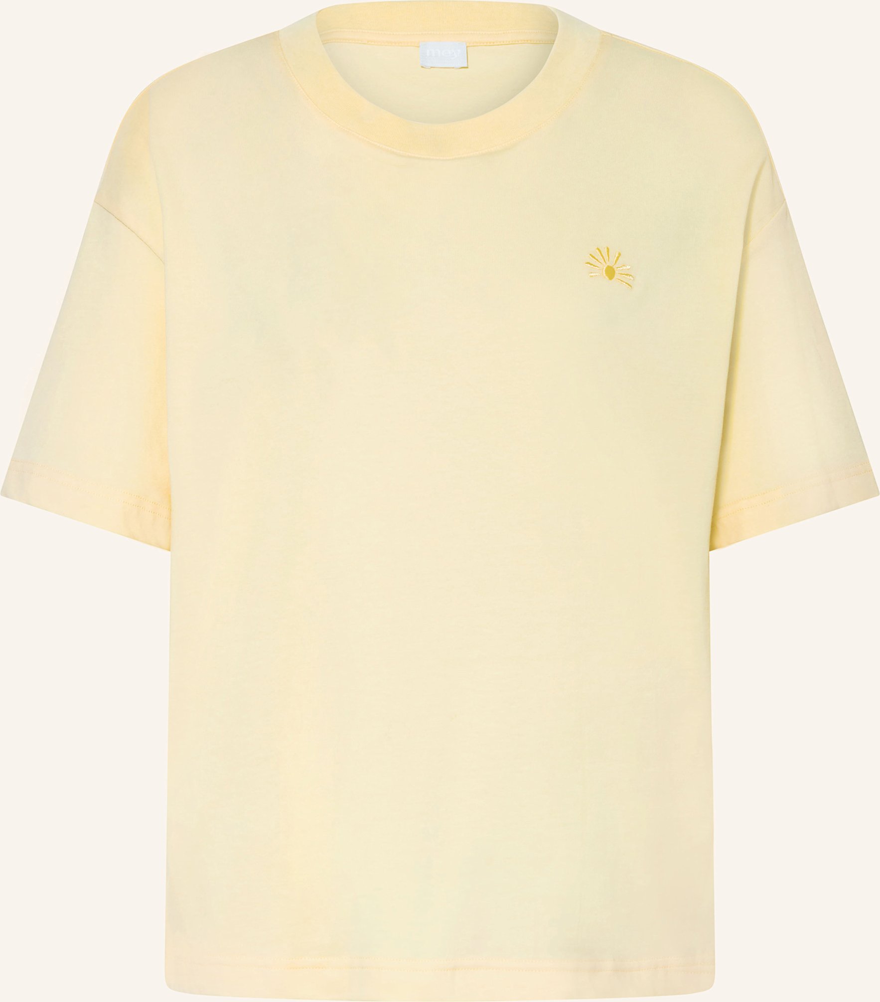 Mey Schlafshirt Serie Relaxed Nights gelb
