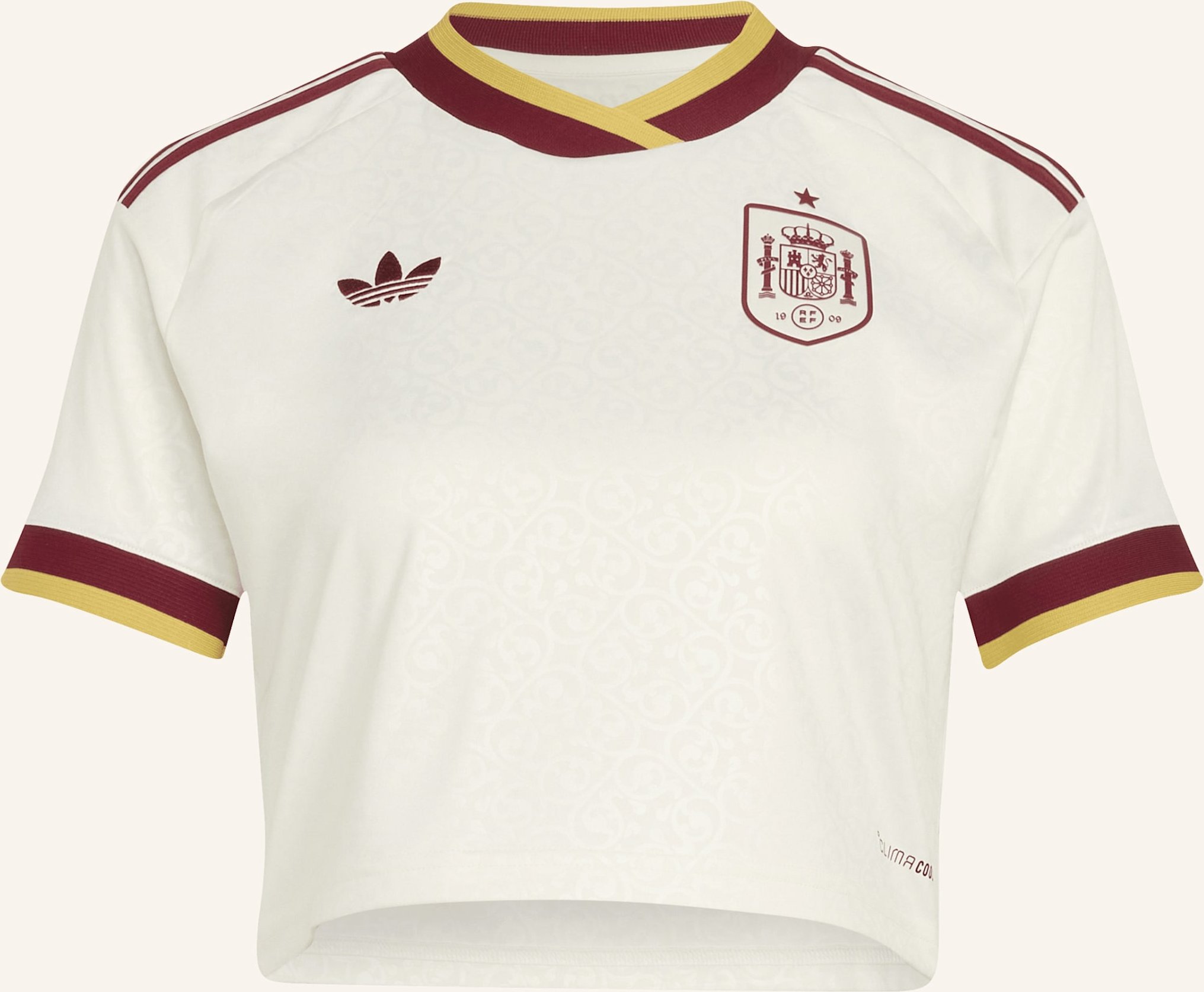 Thumbnail - Adidas Spanien 26 Auswärtstrikot, Kürzer Geschnitten weiss