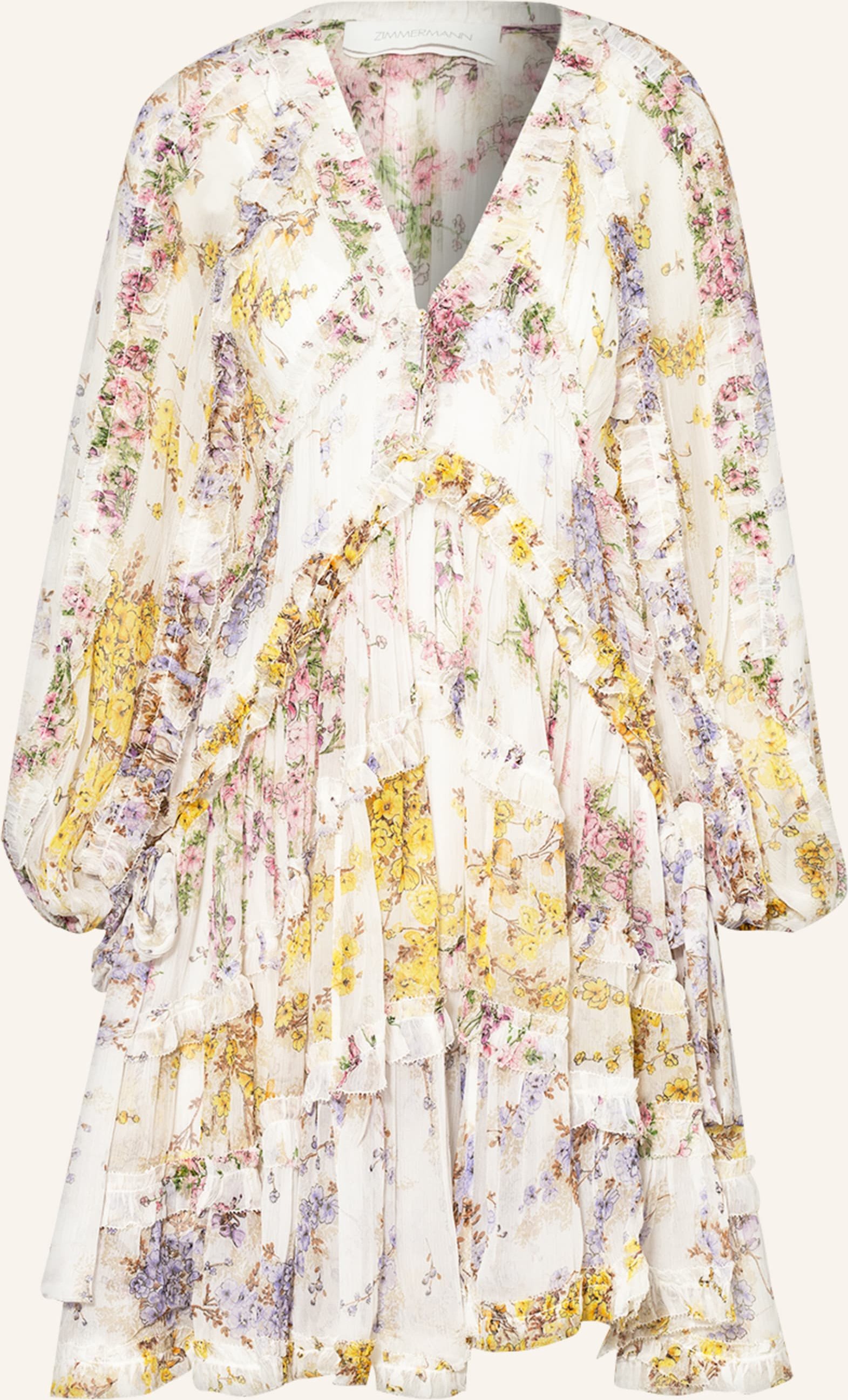 Zimmermann Seidenkleid Jude weiss