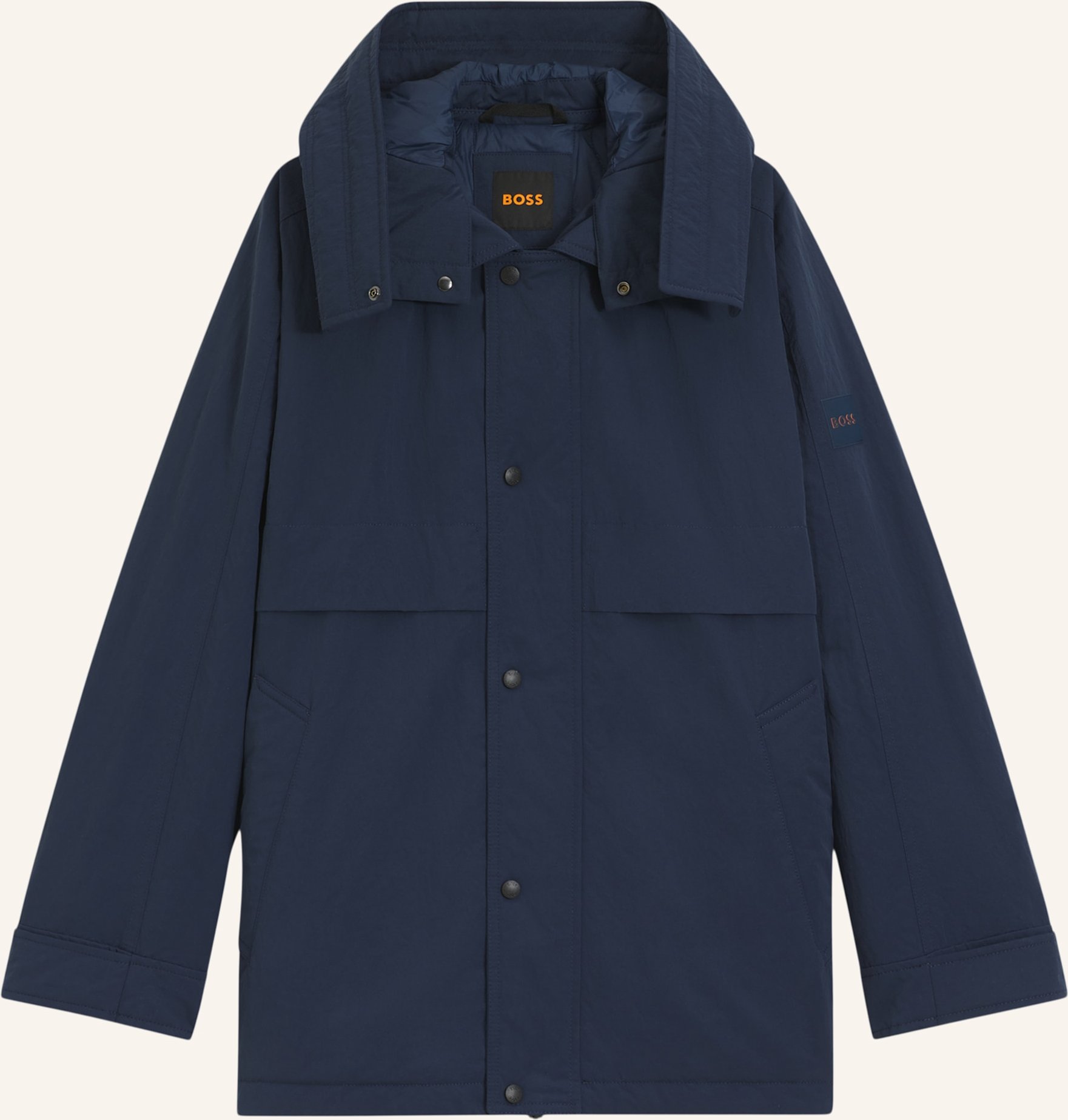 Boss Casual Jacke Ocielo Oversize Fit blau