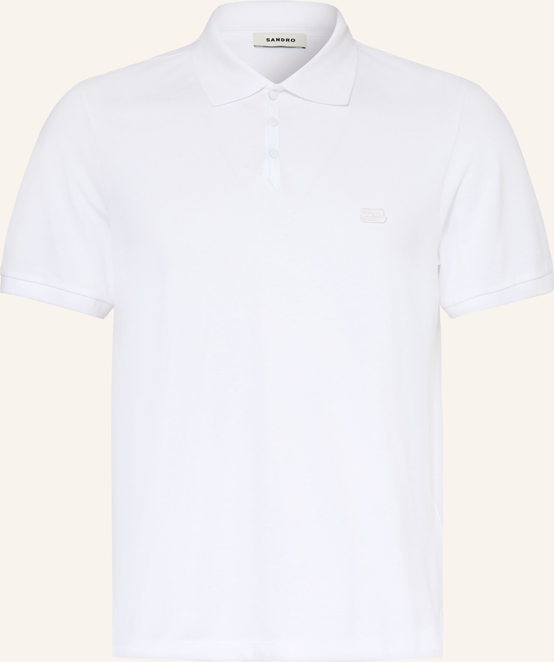 Sandro Piqué-Poloshirt Regular Fit weiss