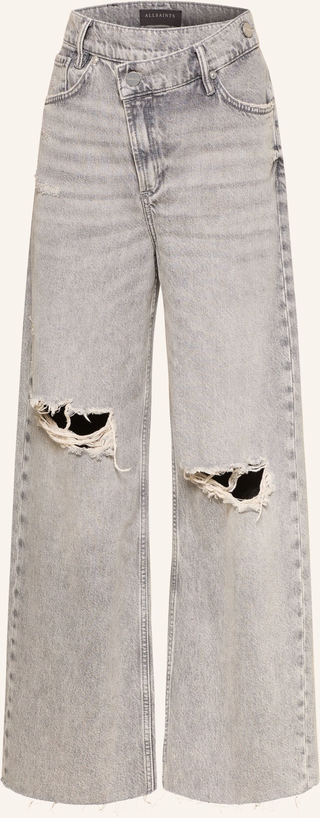 Allsaints Wide Leg Jeans Aki grau