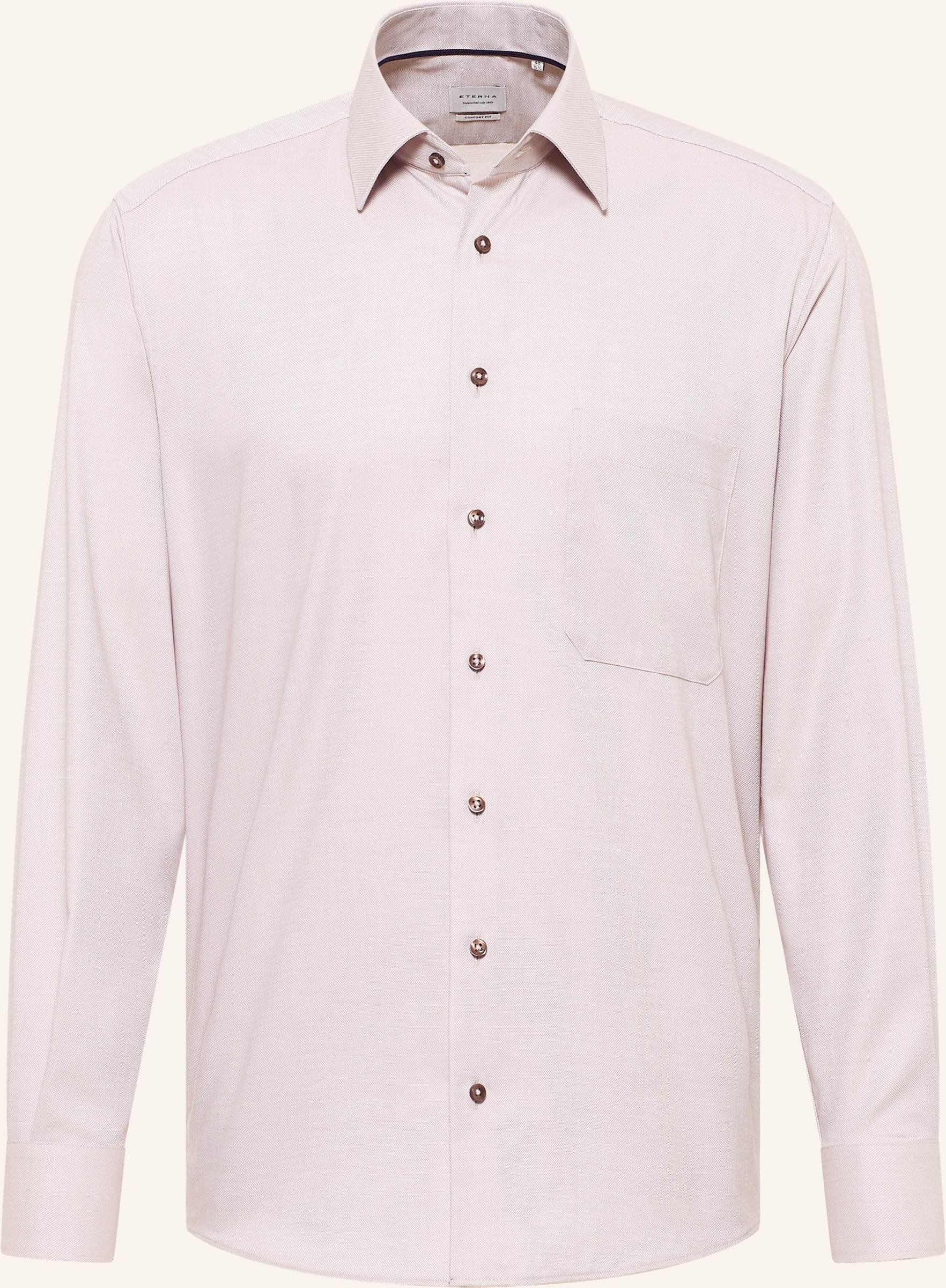 Thumbnail - Eterna Piqué-Hemd Comfort Fit beige
