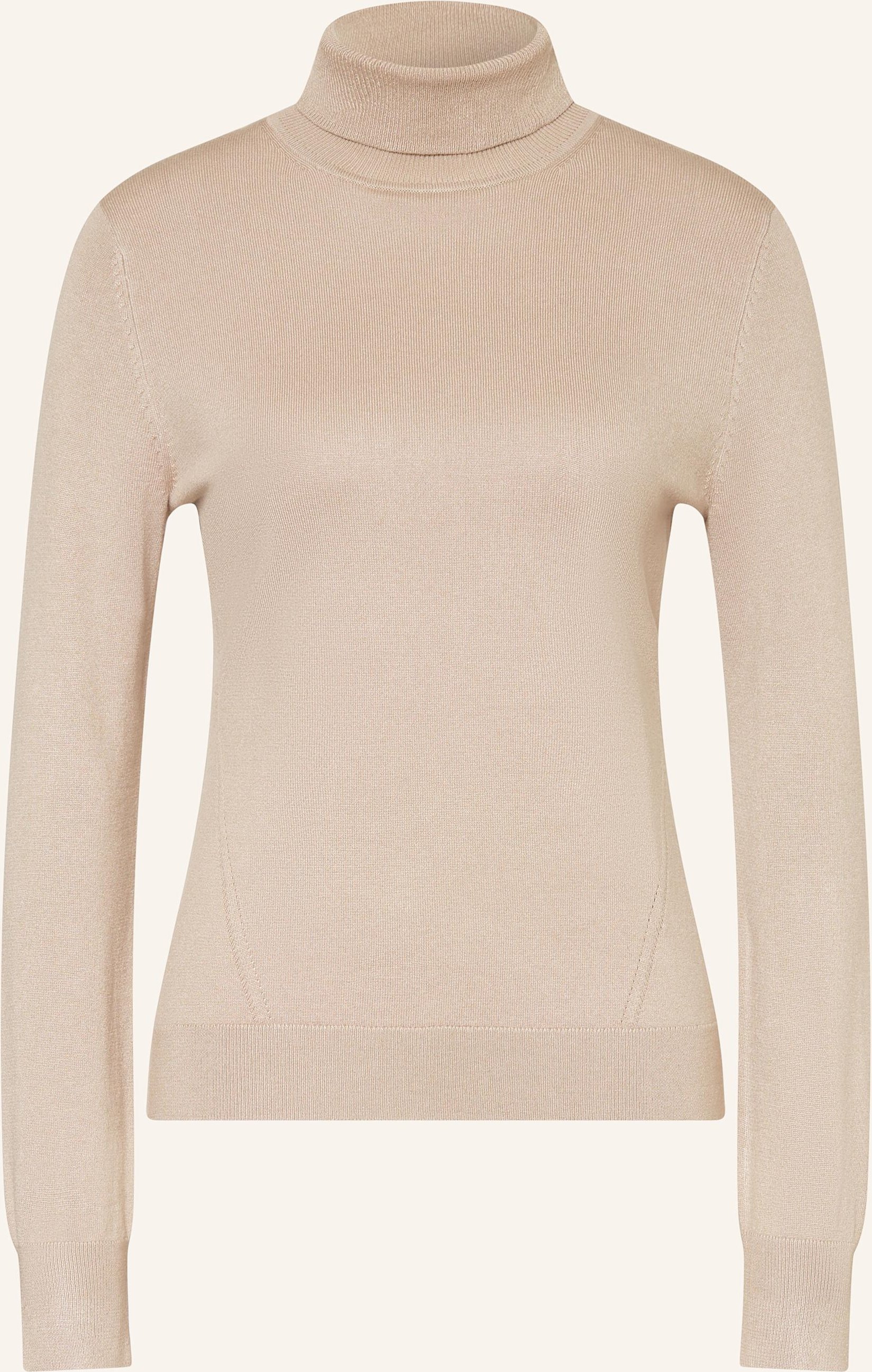 Comma Rollkragenpullover beige