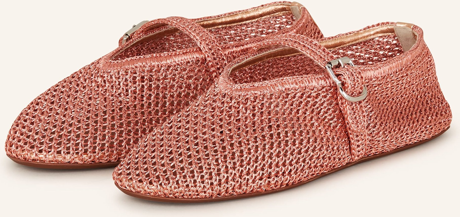 Alaïa Mary-Jane-Ballerinas pink