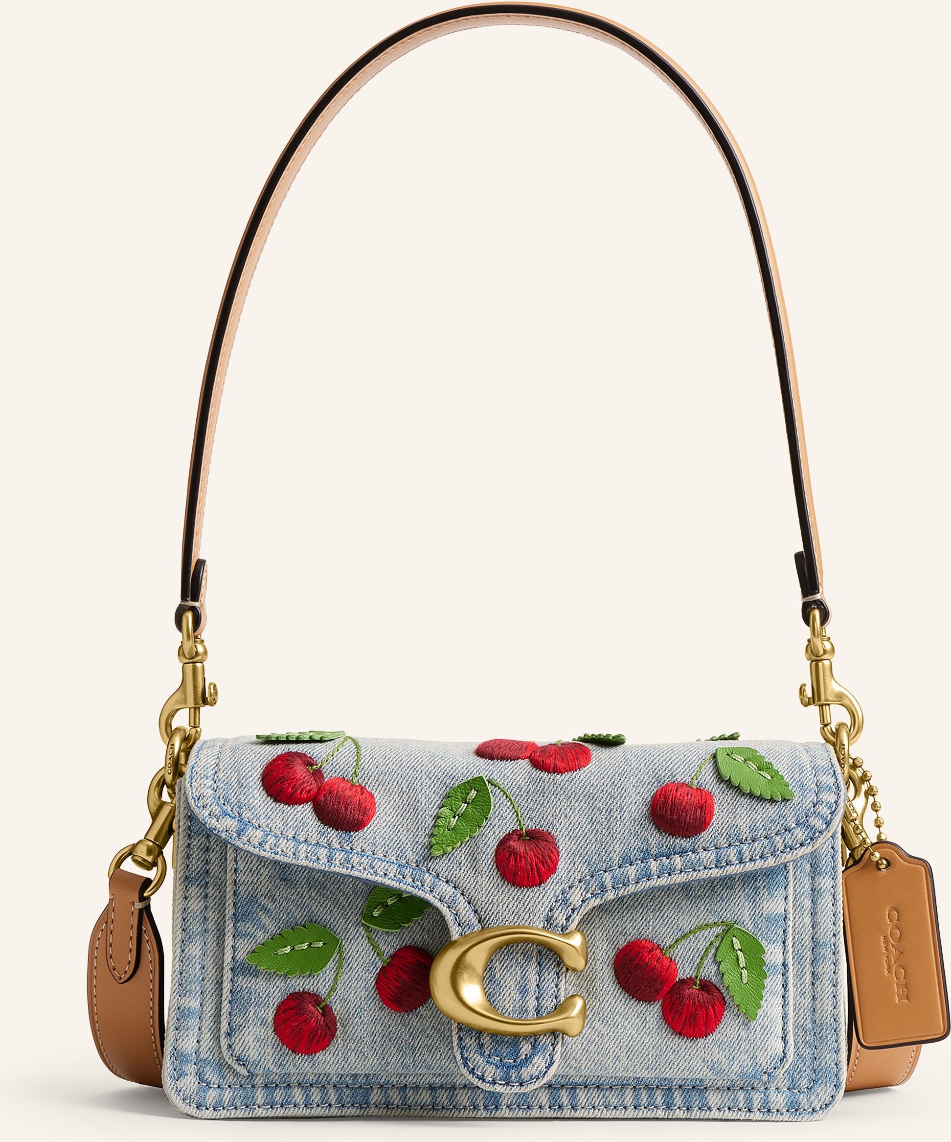 Coach Schultertasche Tabby blau