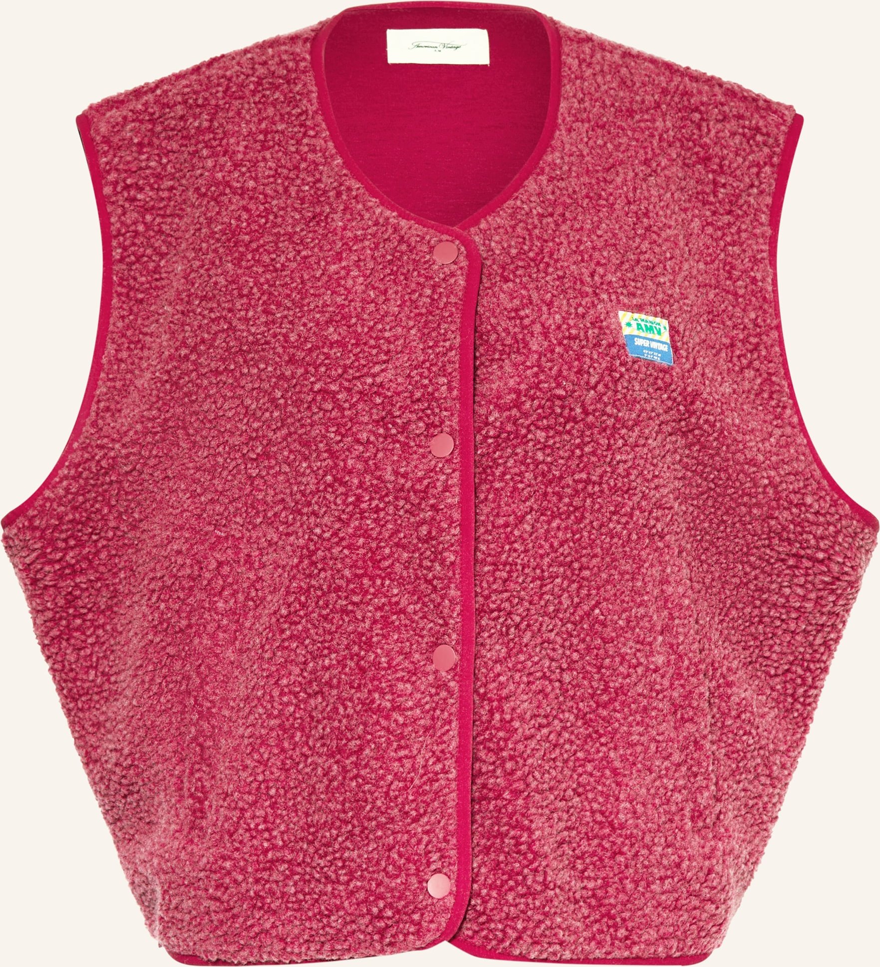 American Vintage Teddyfell-Weste pink