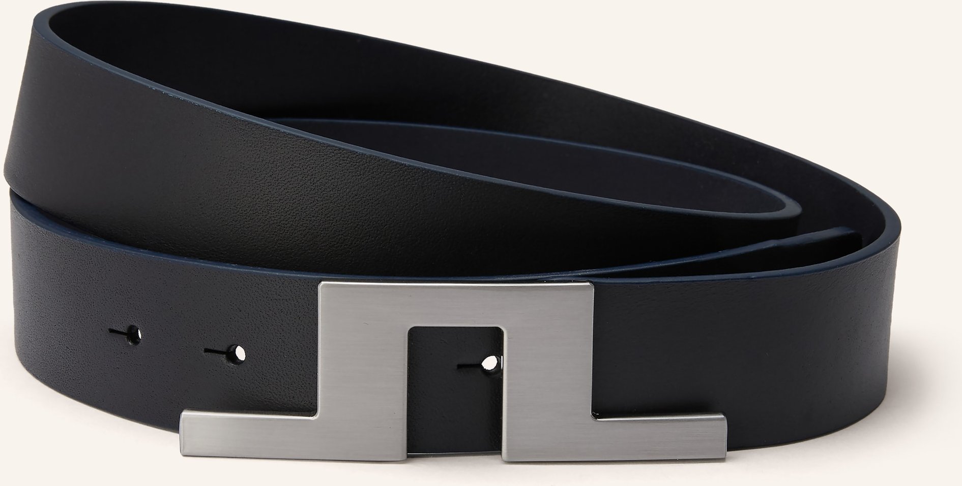 J.Lindeberg Ledergürtel blau