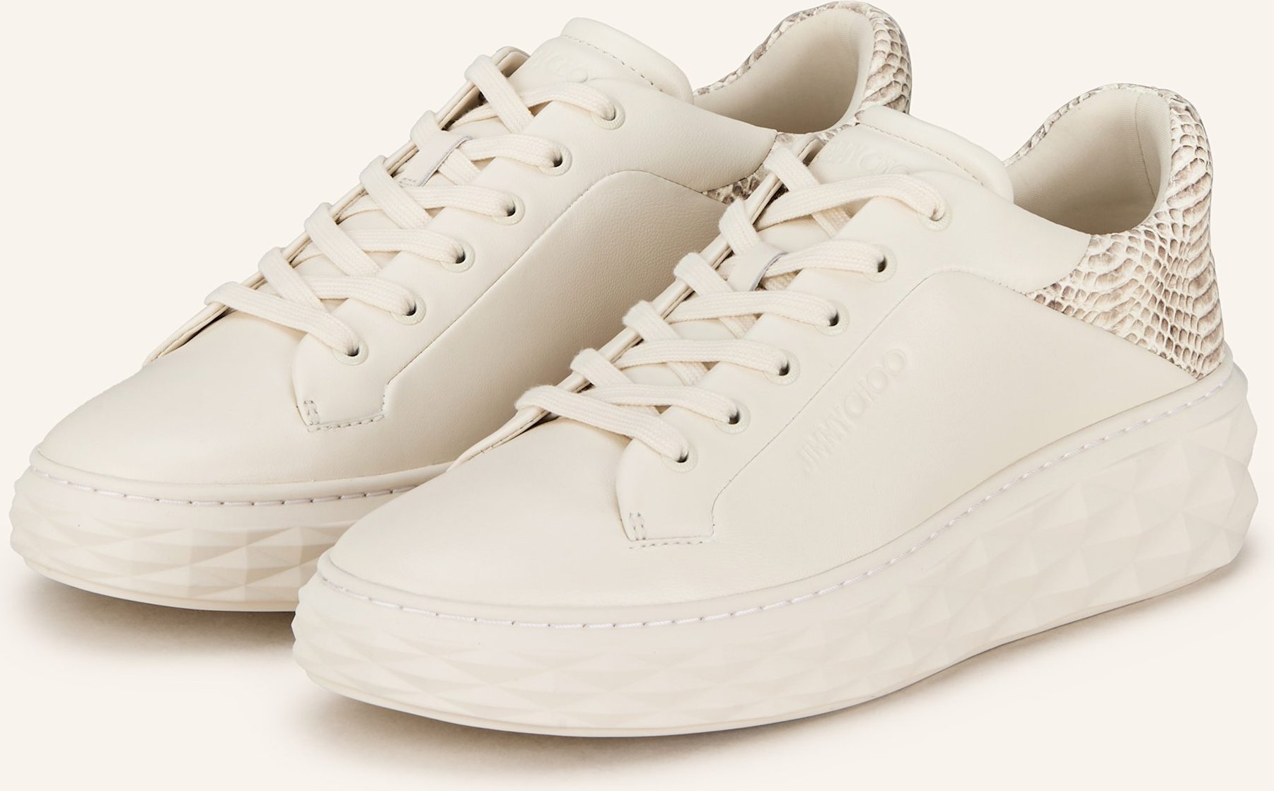 Jimmy Choo Sneaker Diamond Maxi weiss