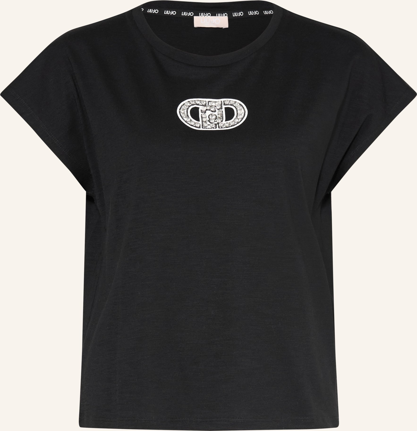 Liu Jo T-Shirt Mit Schmucksteinen schwarz