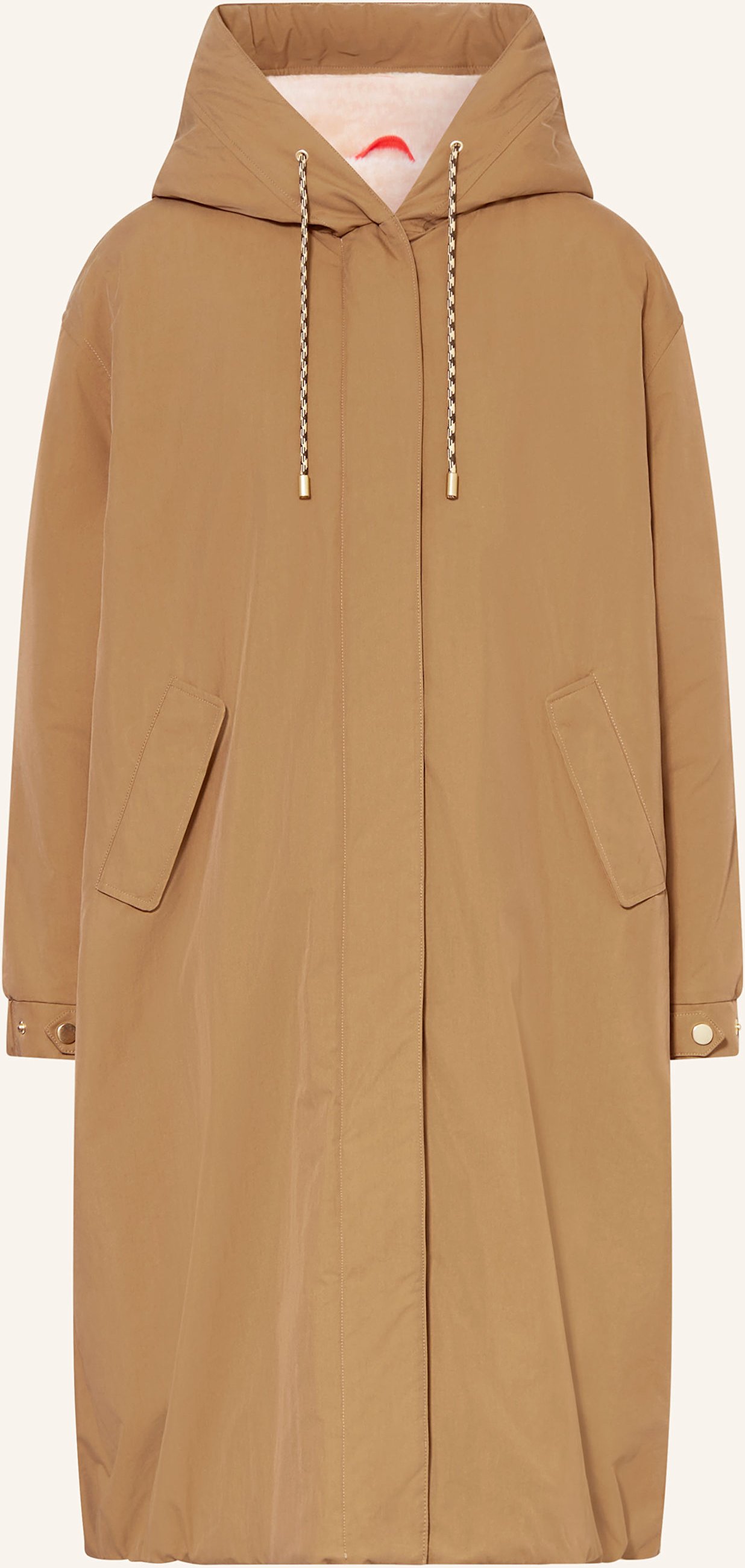 Thumbnail - No.1 Como Parka Mit Teddyfell beige