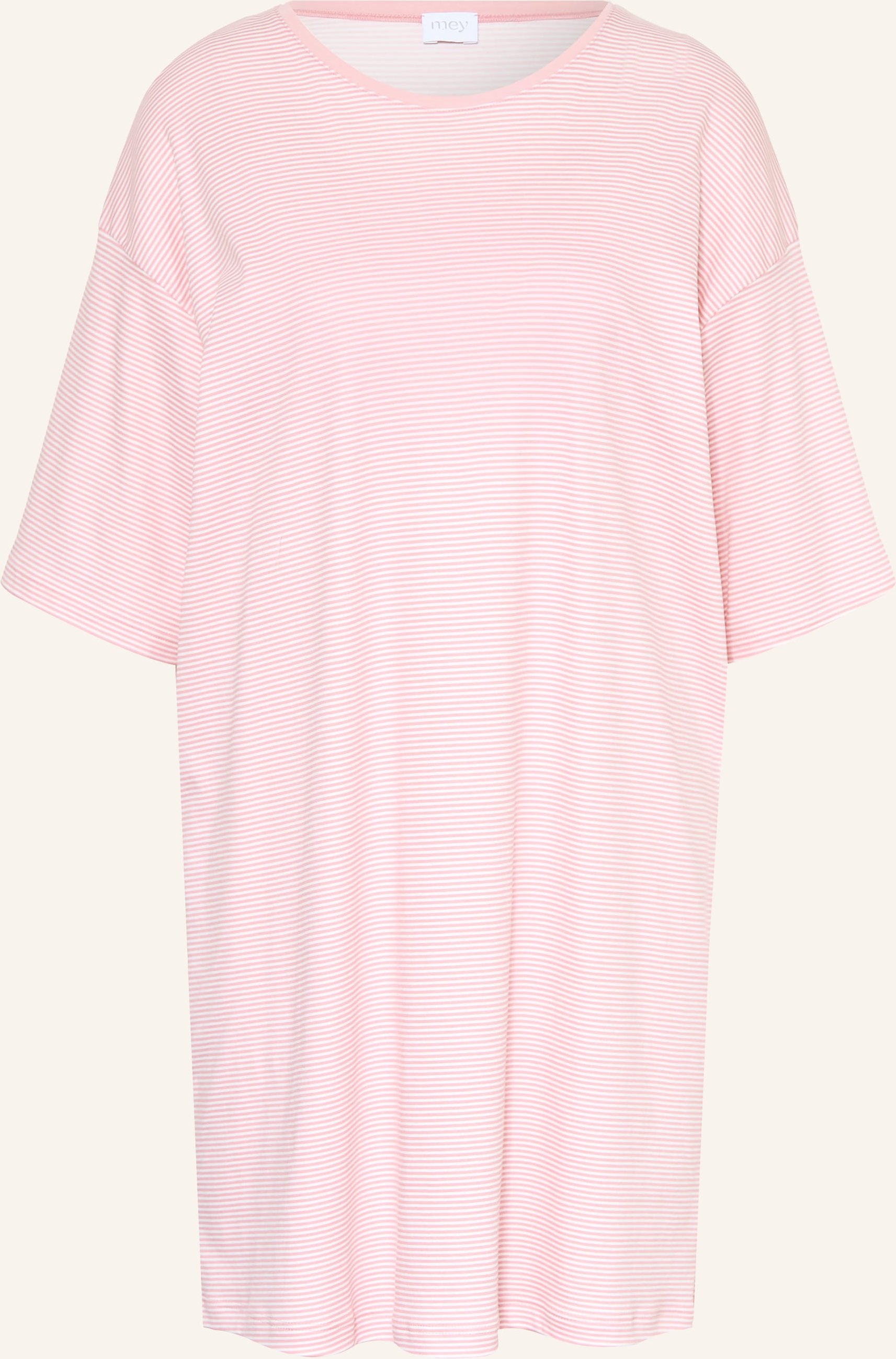 Mey Nachthemd Simple Stripes Mit 3/4-Arm rosa