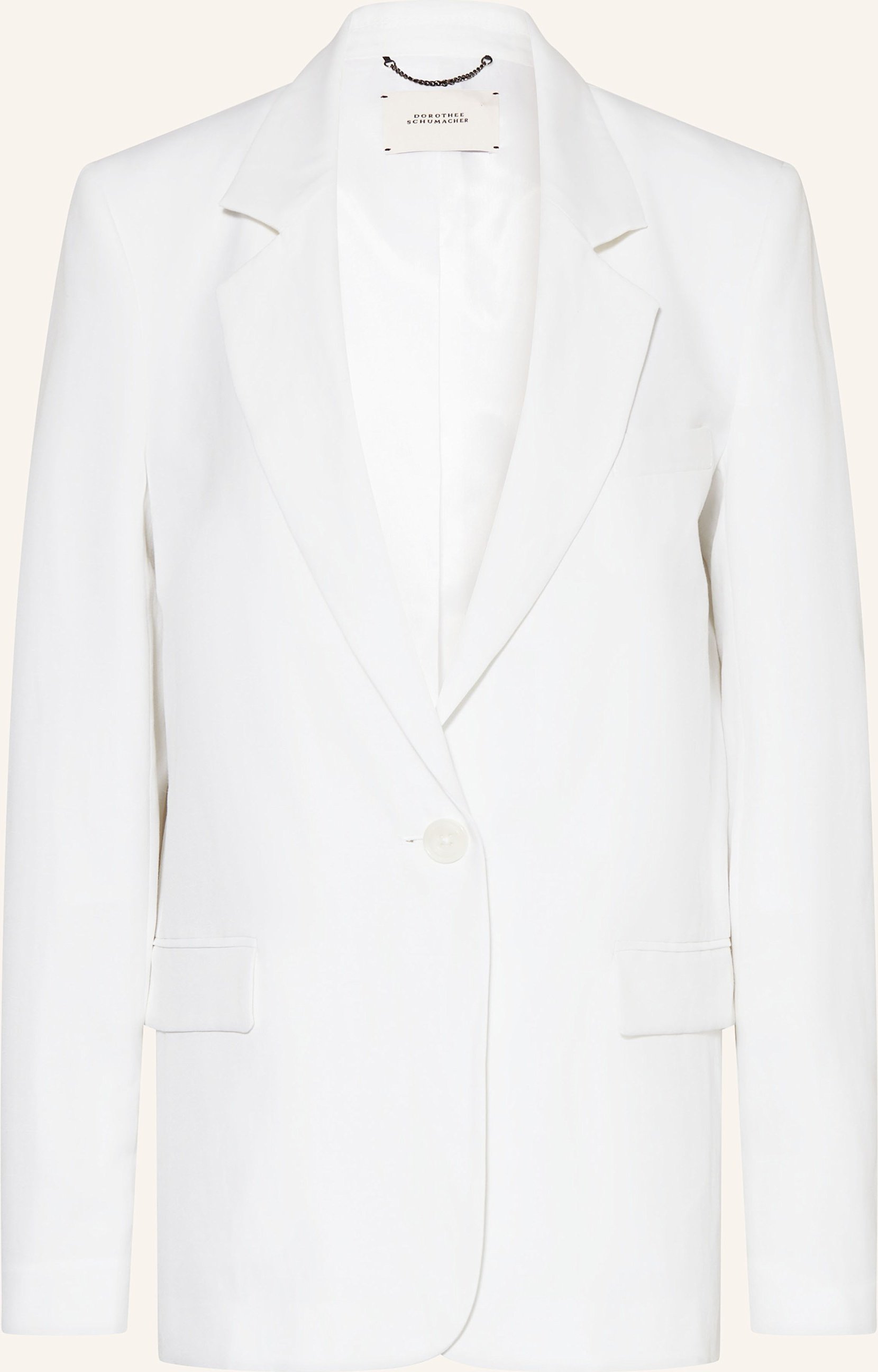 Dorothee Schumacher Blazer Summer Cruise Mit Leinen weiss