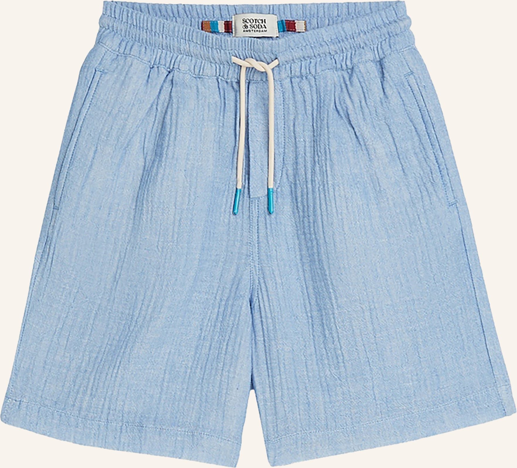 Scotch & Soda Musselinshorts blau