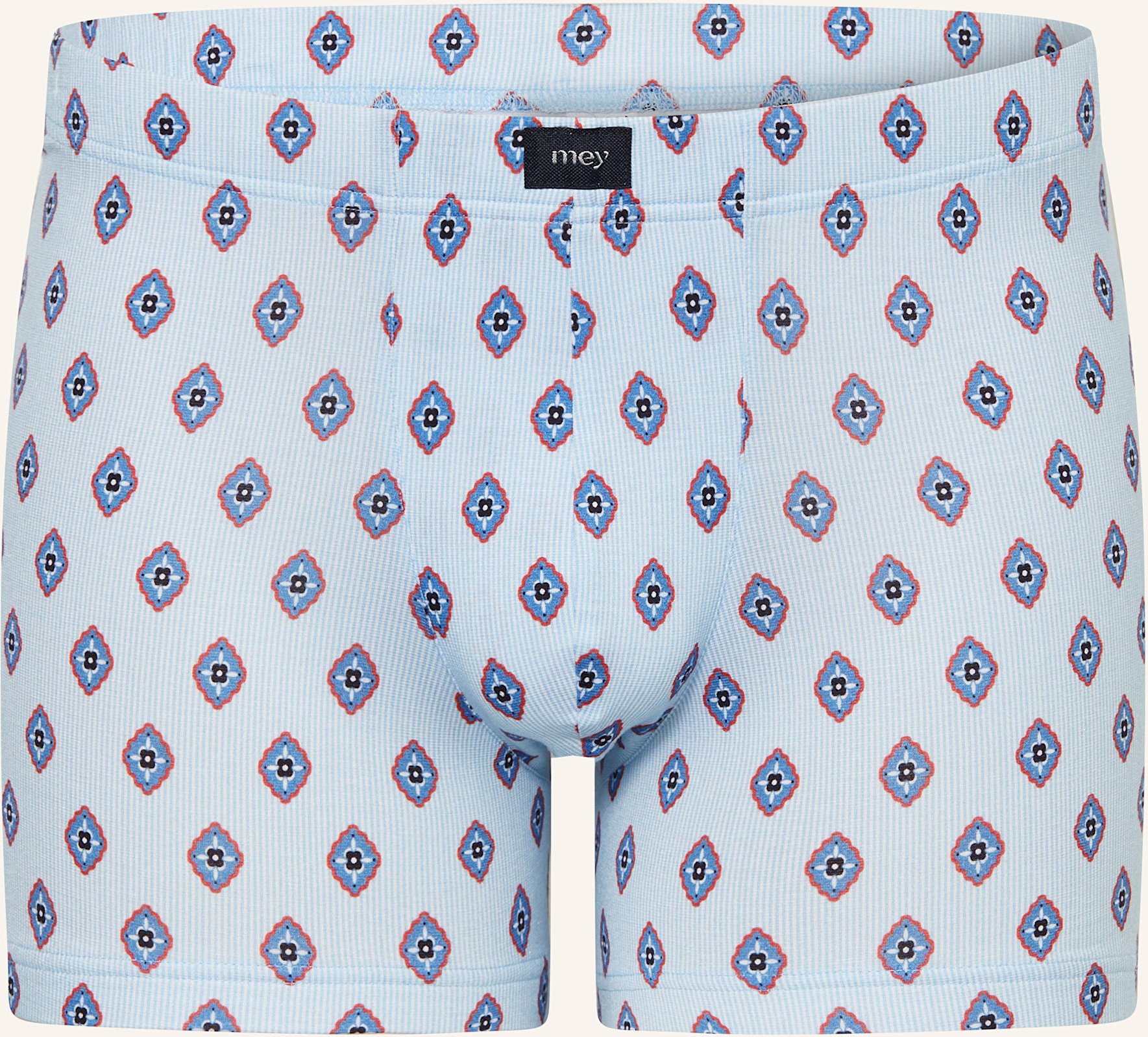 Mey Boxershorts Serie Stripes With Tie Pattern blau