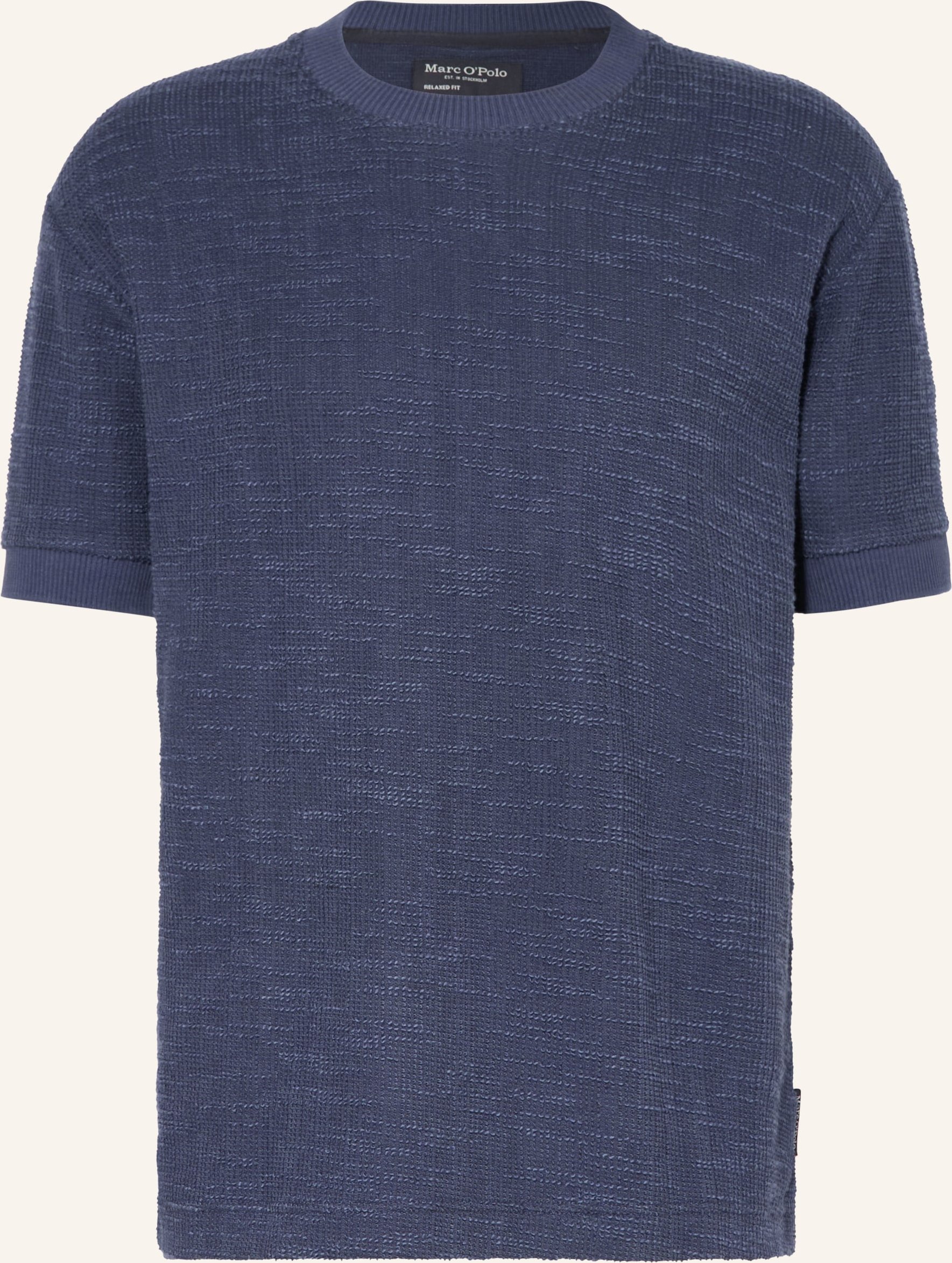 Marc O'polo T-Shirt Aus Bouclé blau