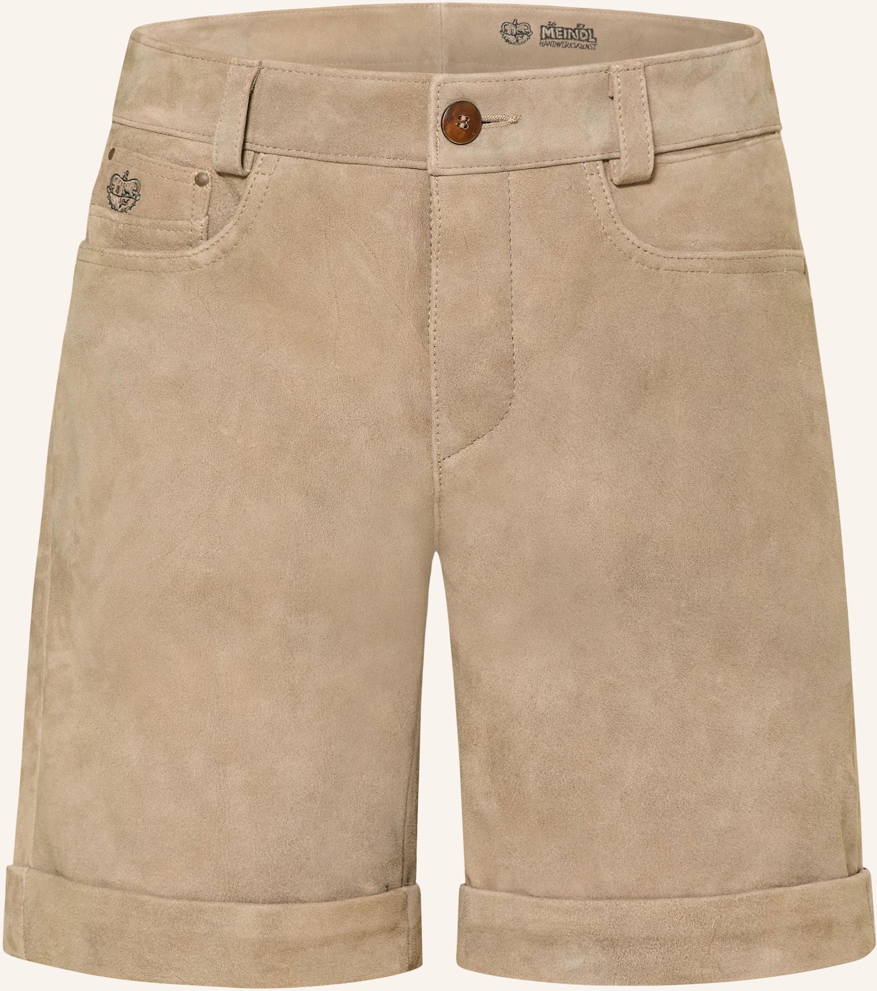 Meindl Lederhose Bullrider Short beige
