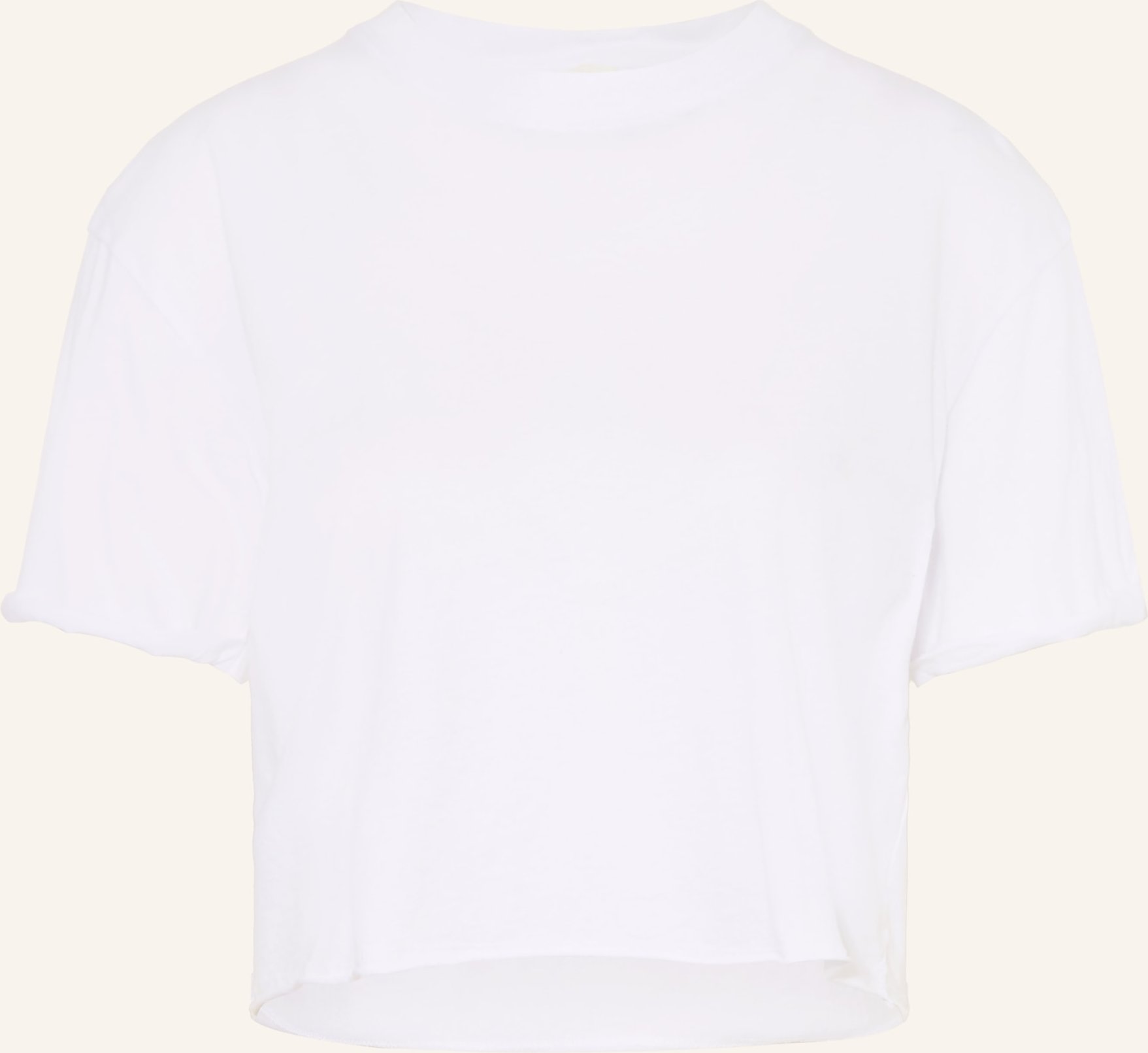 American Vintage Cropped-Shirt Apoly weiss