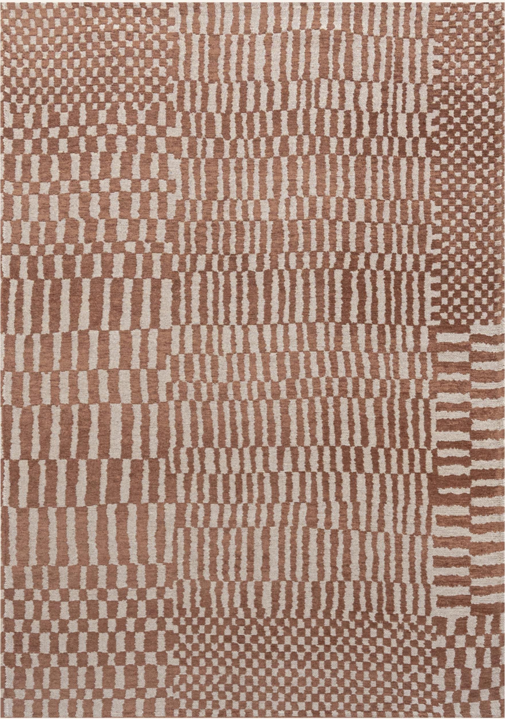 Louis De Poortere Teppich Structures Berber rot