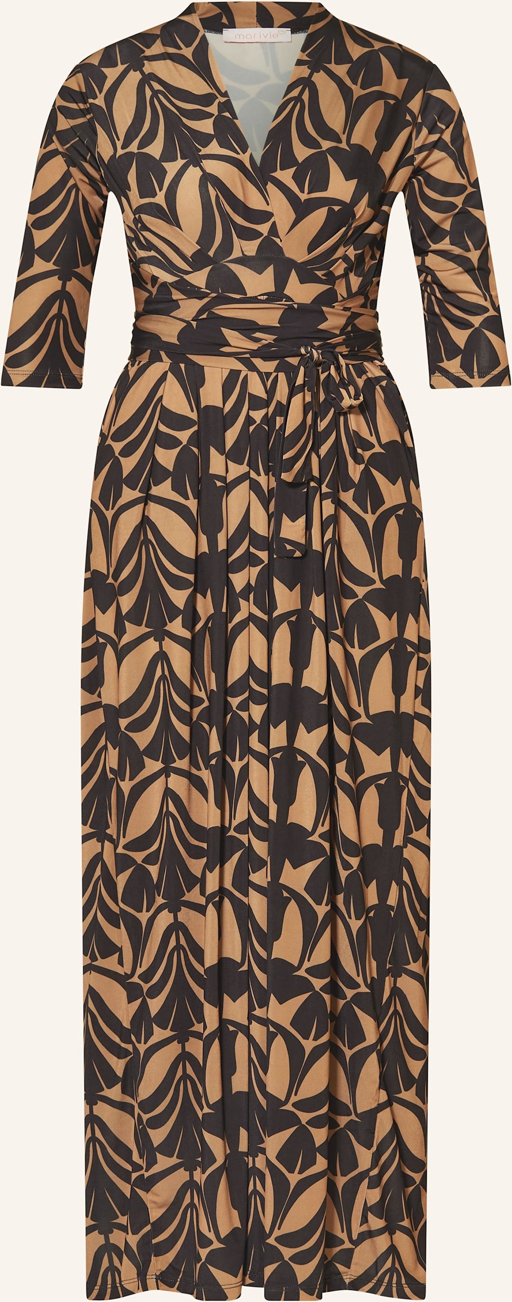 Marivie Jerseykleid Oh, Beauty! Mit 3/4-Arm braun