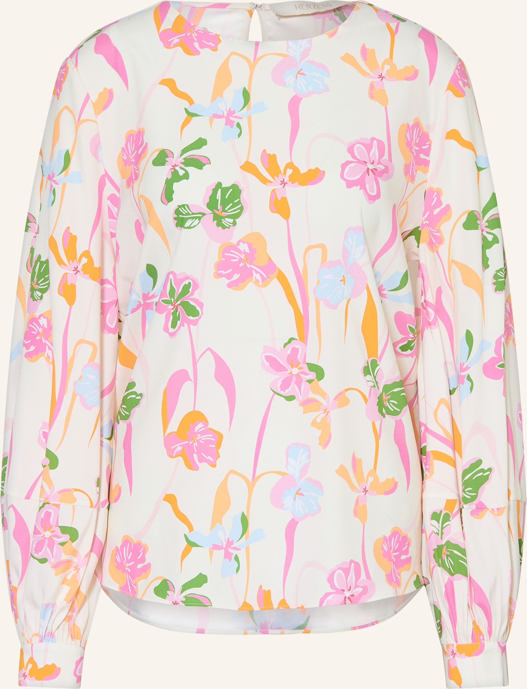 Herzens Blusenshirt Aus Seide pink