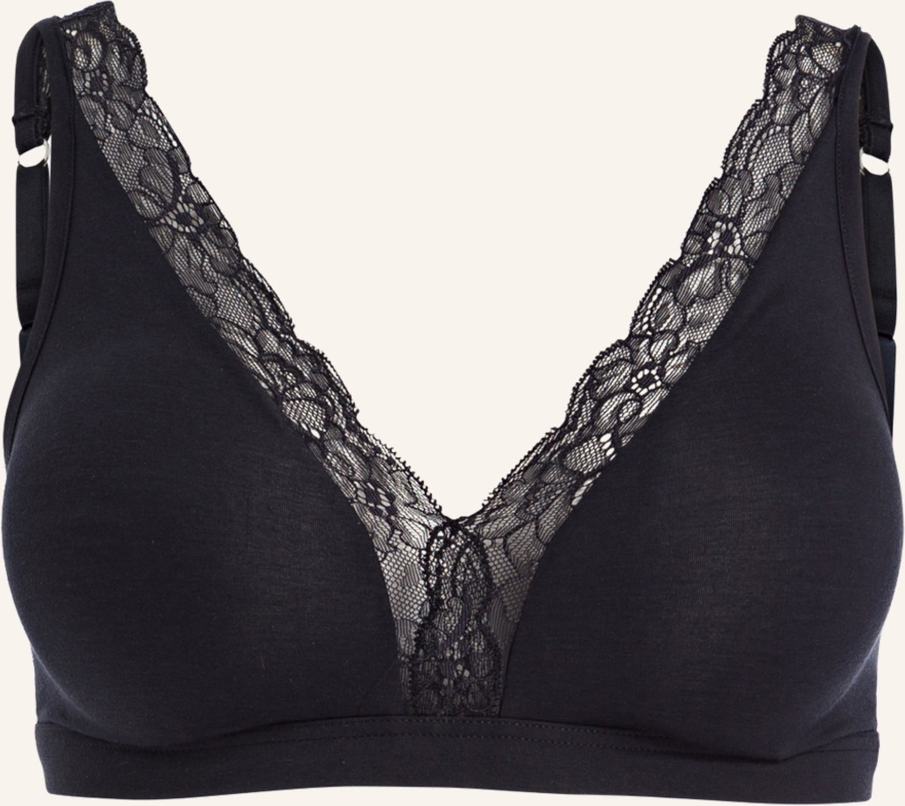 Hanro Triangel-Bh Cotton Lace schwarz