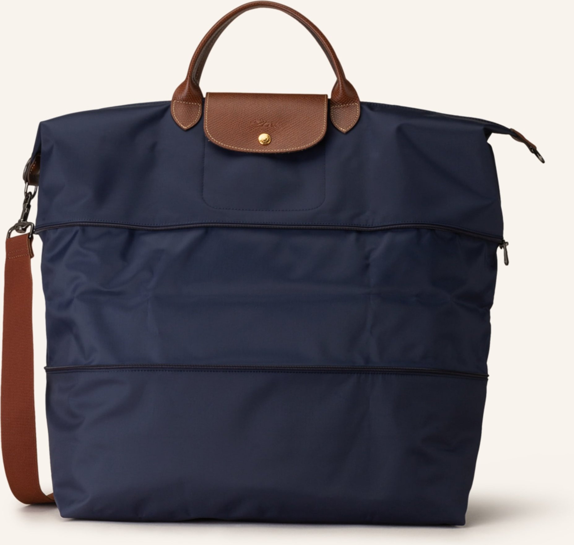 Thumbnail - Longchamp Weekender Le Pliage blau