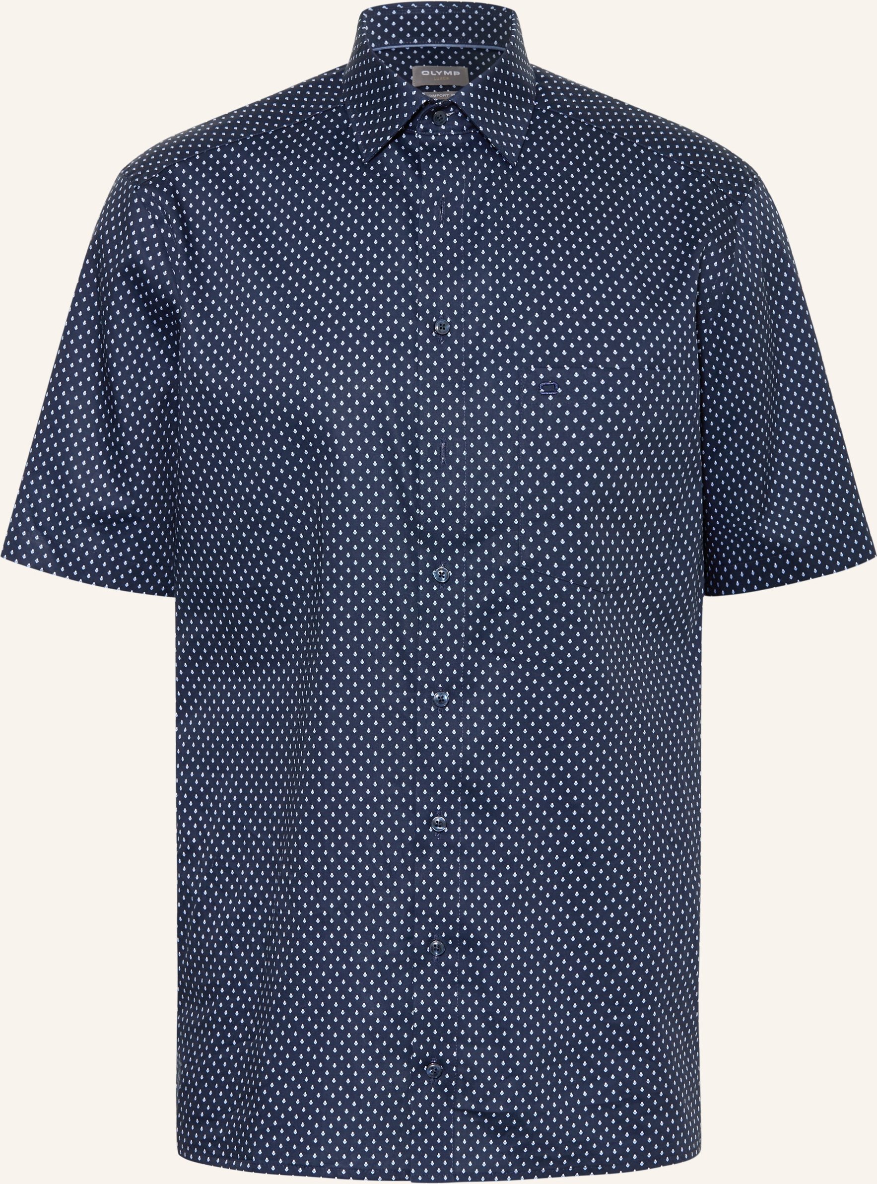 Olymp Kurzarm-Hemd Luxor Comfort Fit blau