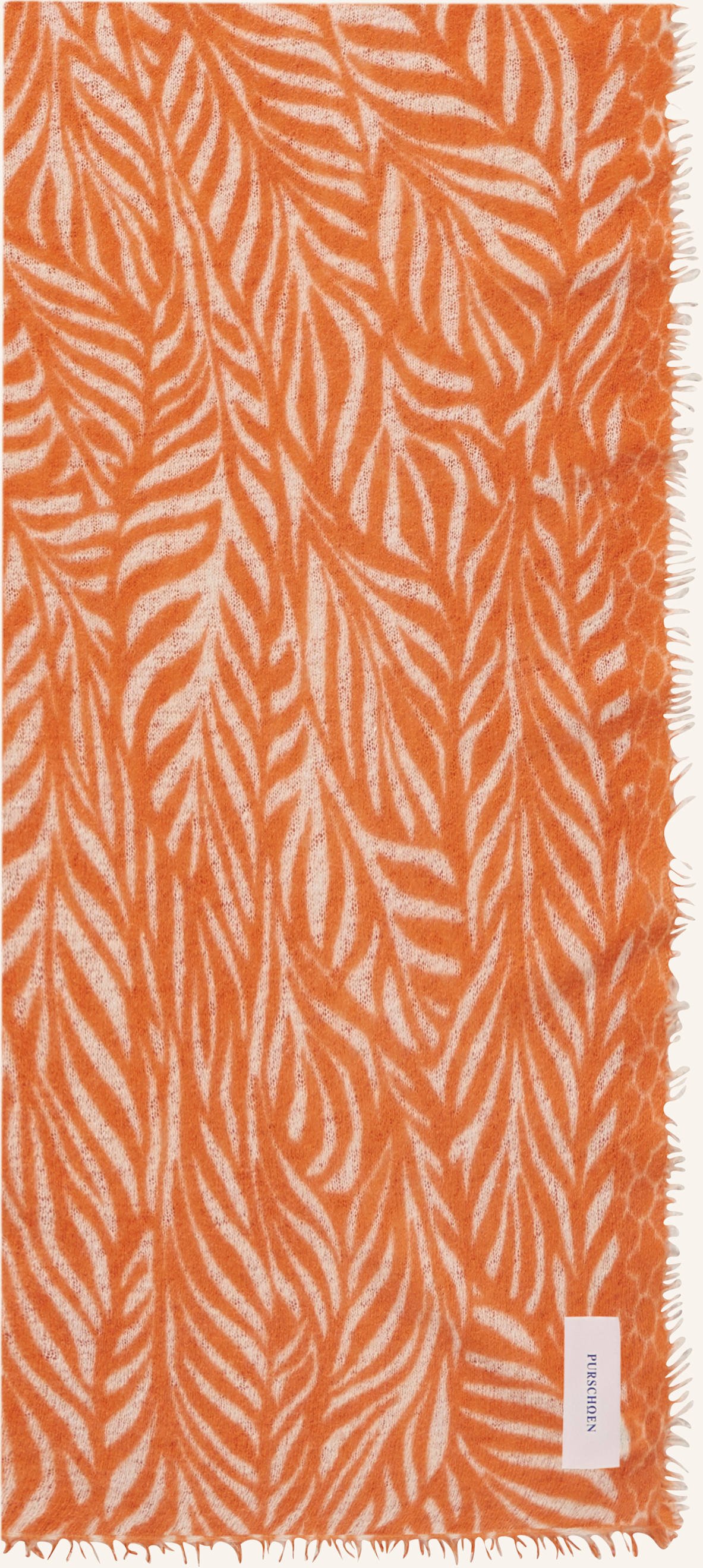 Purschoen Cashmere-Schal Leafgarden rosa